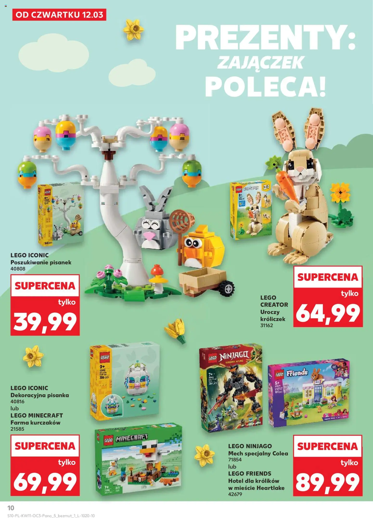 Kaufland Polsko leták - Dom gotowy na Wielkanoc od 12.03.2026 | Strana: 10 | Produkty: LEGO, Lego Friends