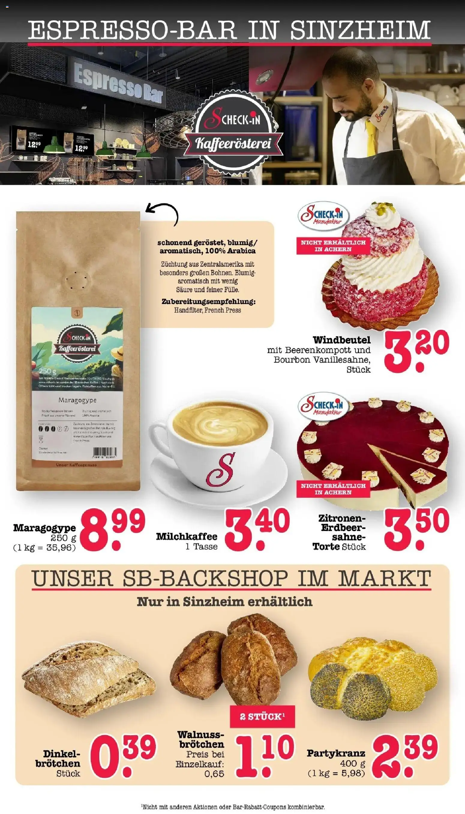 E center Prospekt Achern (ab 24.08.2026) zum Blättern | Seite: 55 | Produkte: Kaffee, Bourbon, Sahne, Zitronen