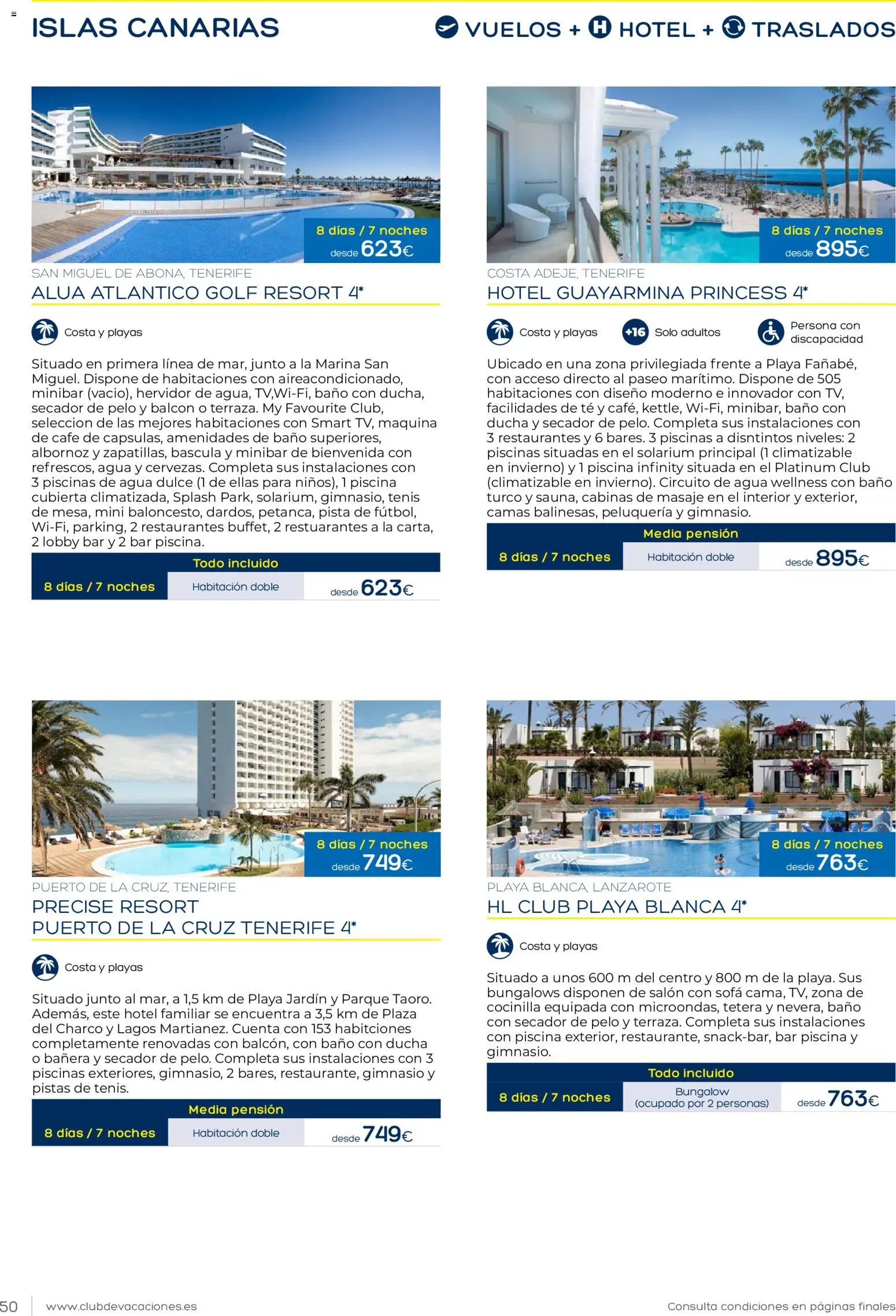 Viajes El Corte Inglés Club de Vacaciones │ válido desde el 01.02.2026 | Página: 50 | Productos: Tetera, Secador de pelo, Sofá, Ducha