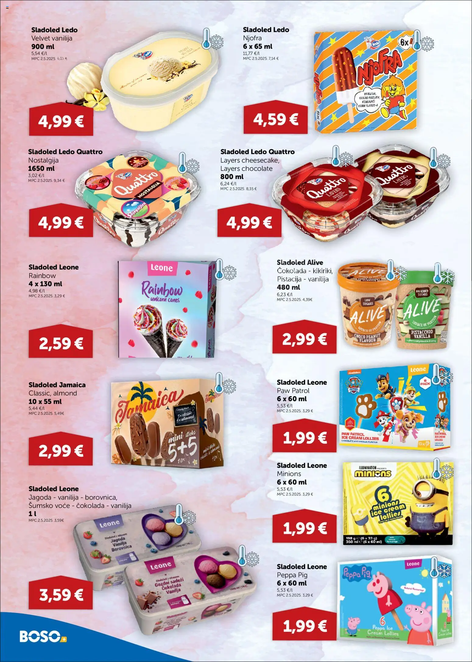 Boso katalog | vrijedi od 23.07.2026 | Stranica: 8 | Proizvodi: Šumsko voće, Ledo, Sladoled, Voće