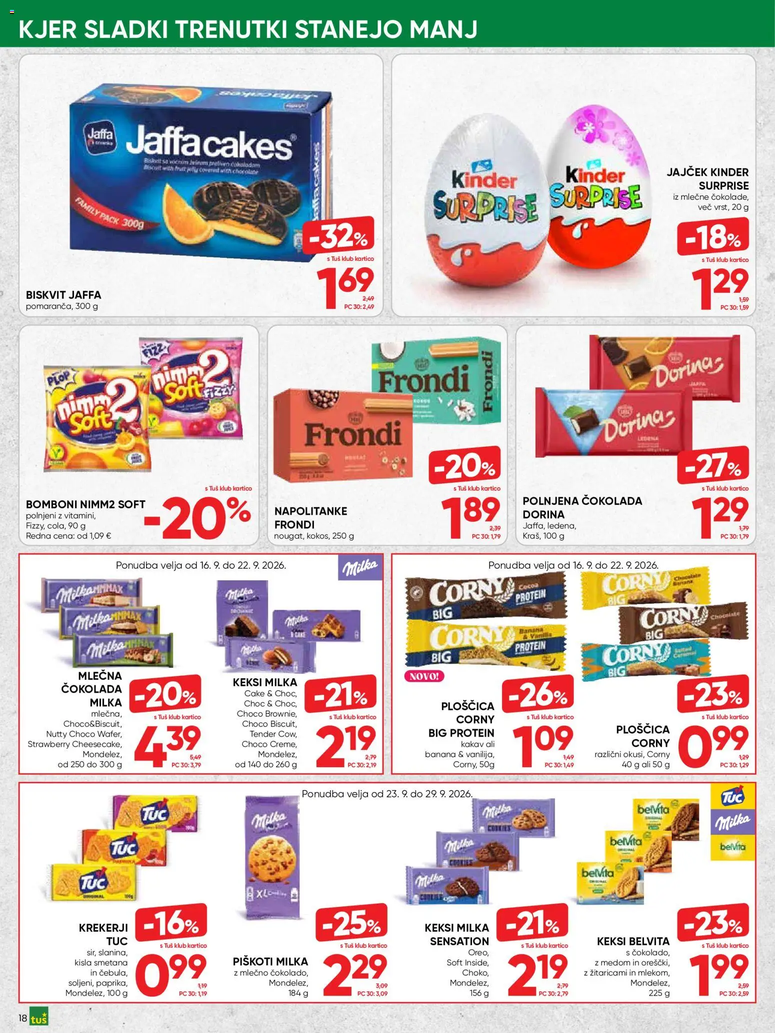 Novi Tuš katalog ponudbe – veljaven od 16.09.2026 | Stran: 18