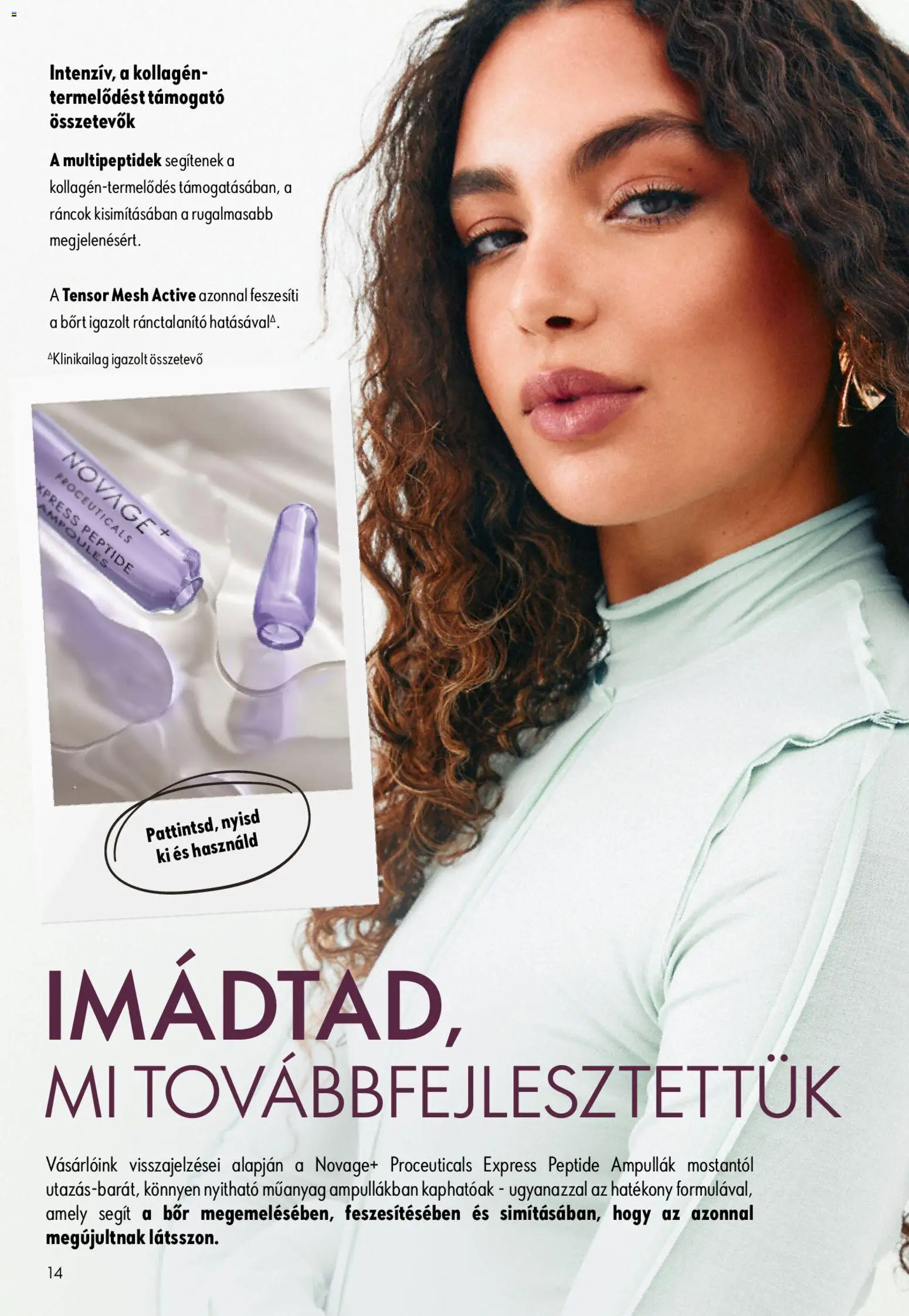 Oriflame akciós ujság - amely érvényes a következő dátumtól: 2026.09.09. | Oldal: 14 | Termékek: Kollagén, Bor