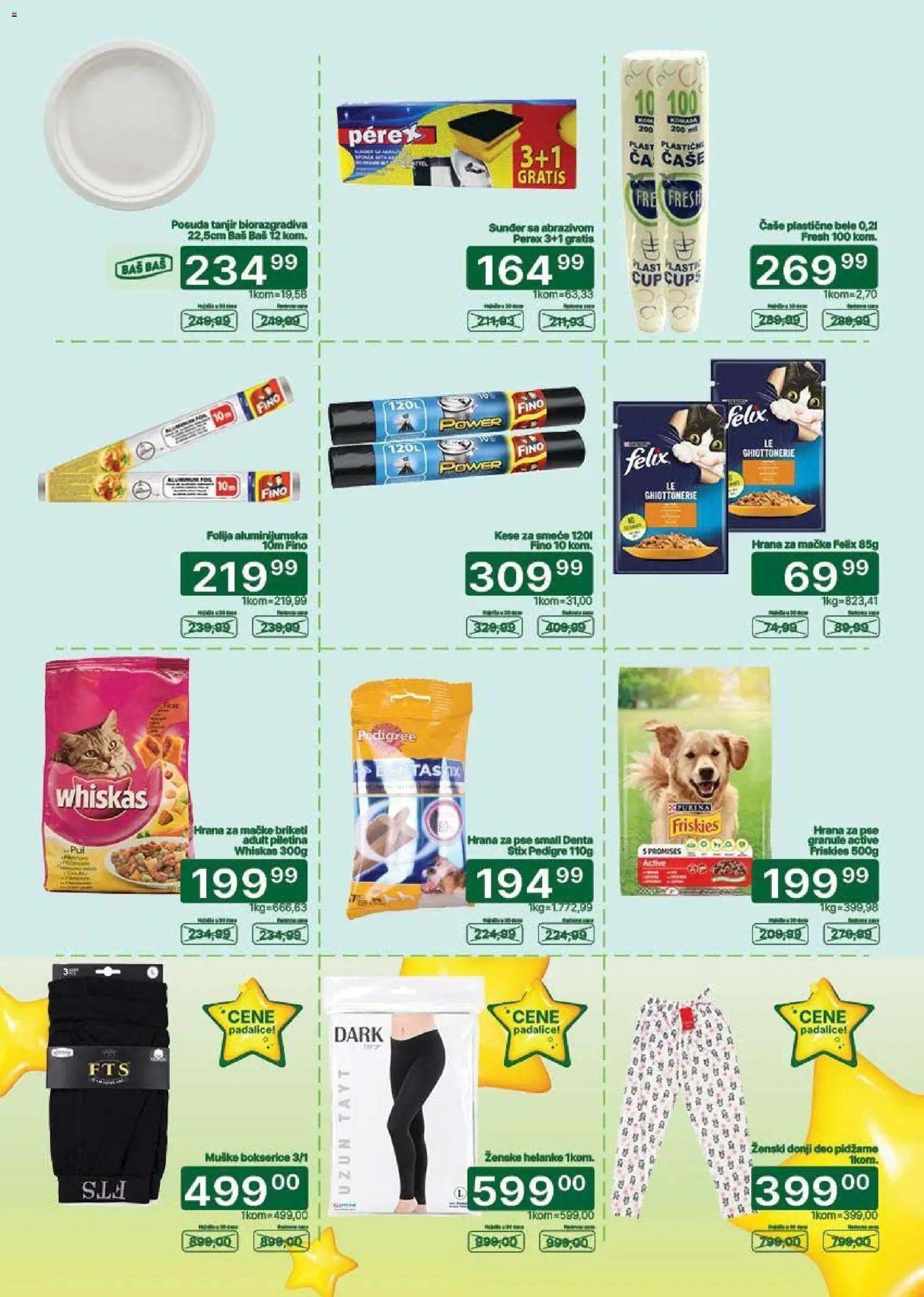 Univerexport katalog - važi od 16.09.2026 | Strana: 31 | Proizvode: Hrana za pse, Kese za smeće, Helanke, Bokserice