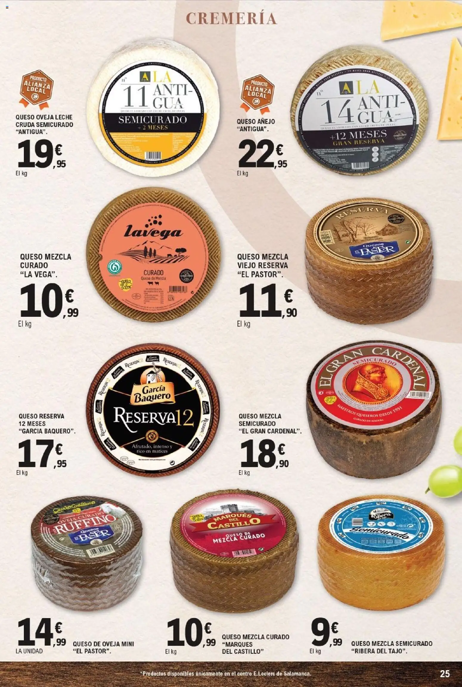 E.Leclerc folleto Salamanca │ válido desde el 23/09/2026 | Página: 25 | Productos: Queso de oveja, Leche, Queso