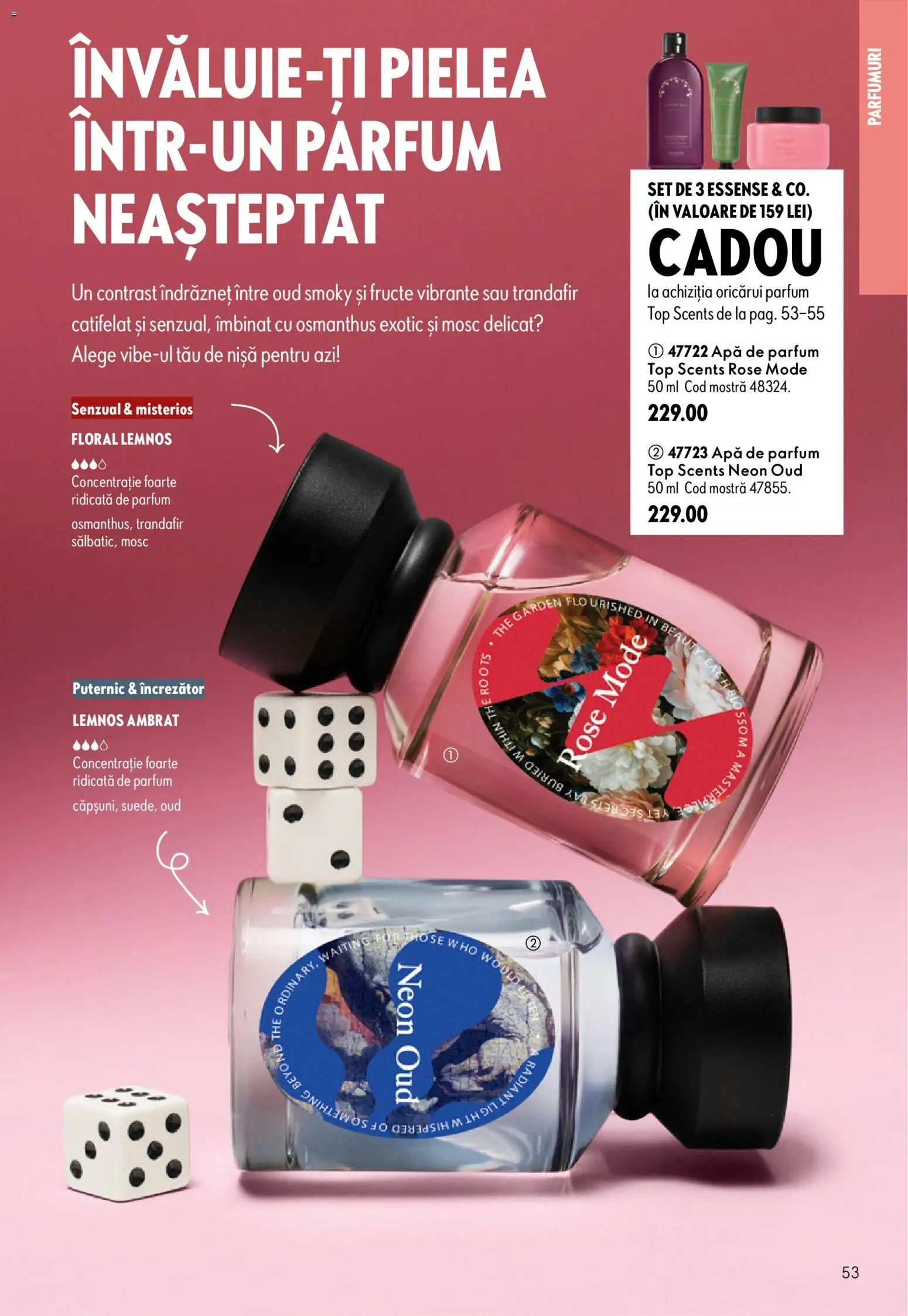 Noul catalog Oriflame – valabil de la 19.08.2026 | Pagină: 53 | Produse: Apă de parfum, Top, Parfum, Fructe