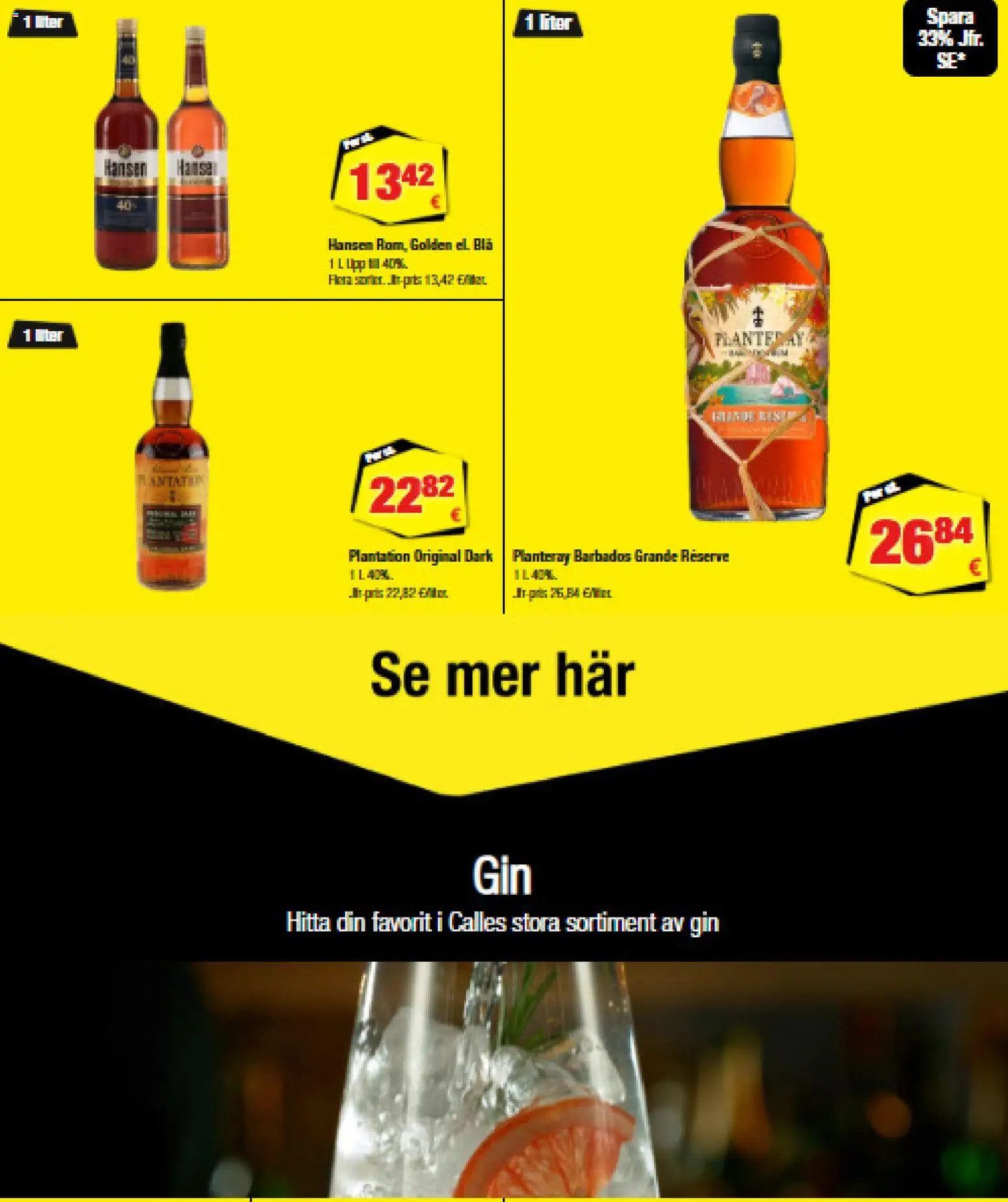 Calle tilbudsavis – gyldig fra 08/07/2026 | Side: 8 | Produkter: Gin, Rom