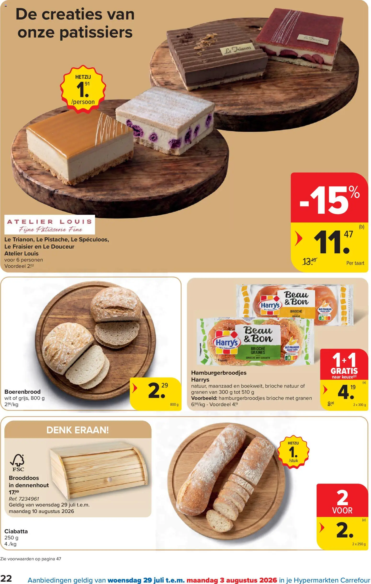 {H1} | Pagina: 22 | Producten: Granen, Brioche, Cake, Taart