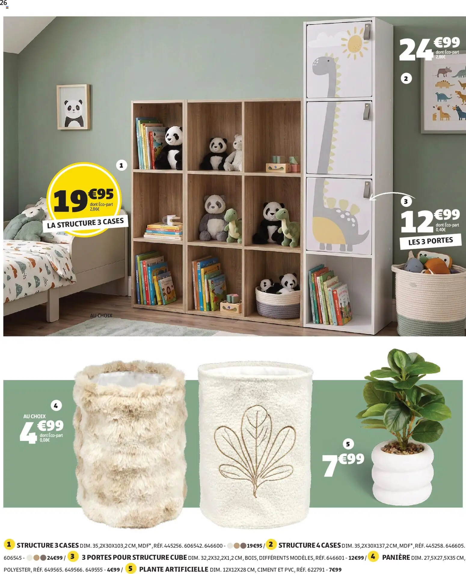 {H1} | Page: 26 | Produits: Ciment, Plante artificielle, Portes