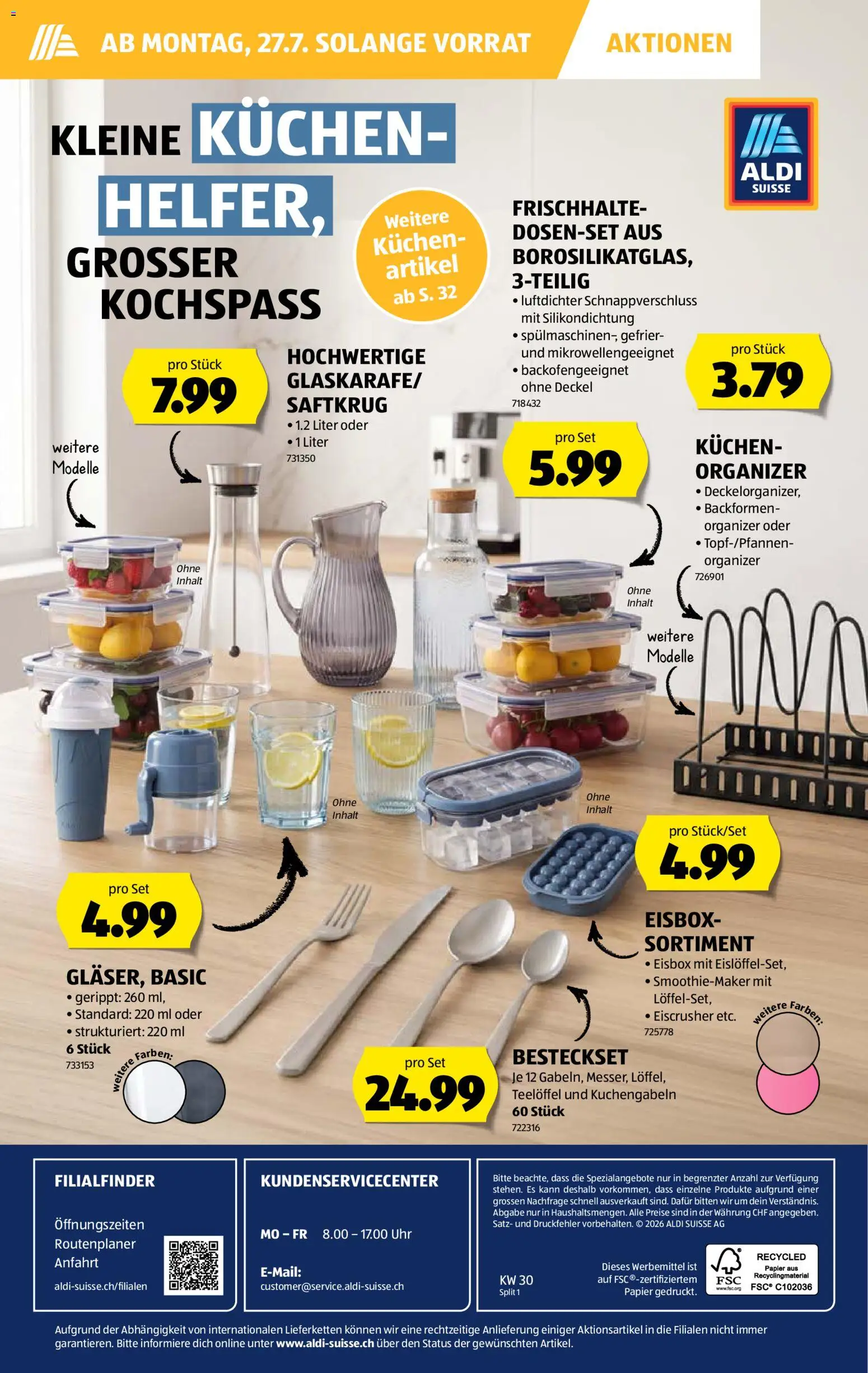 Aldi aktionen – gültig ab 23.07.2026 | Seite: 40 | Produkte: Box, Deckel, Uhr