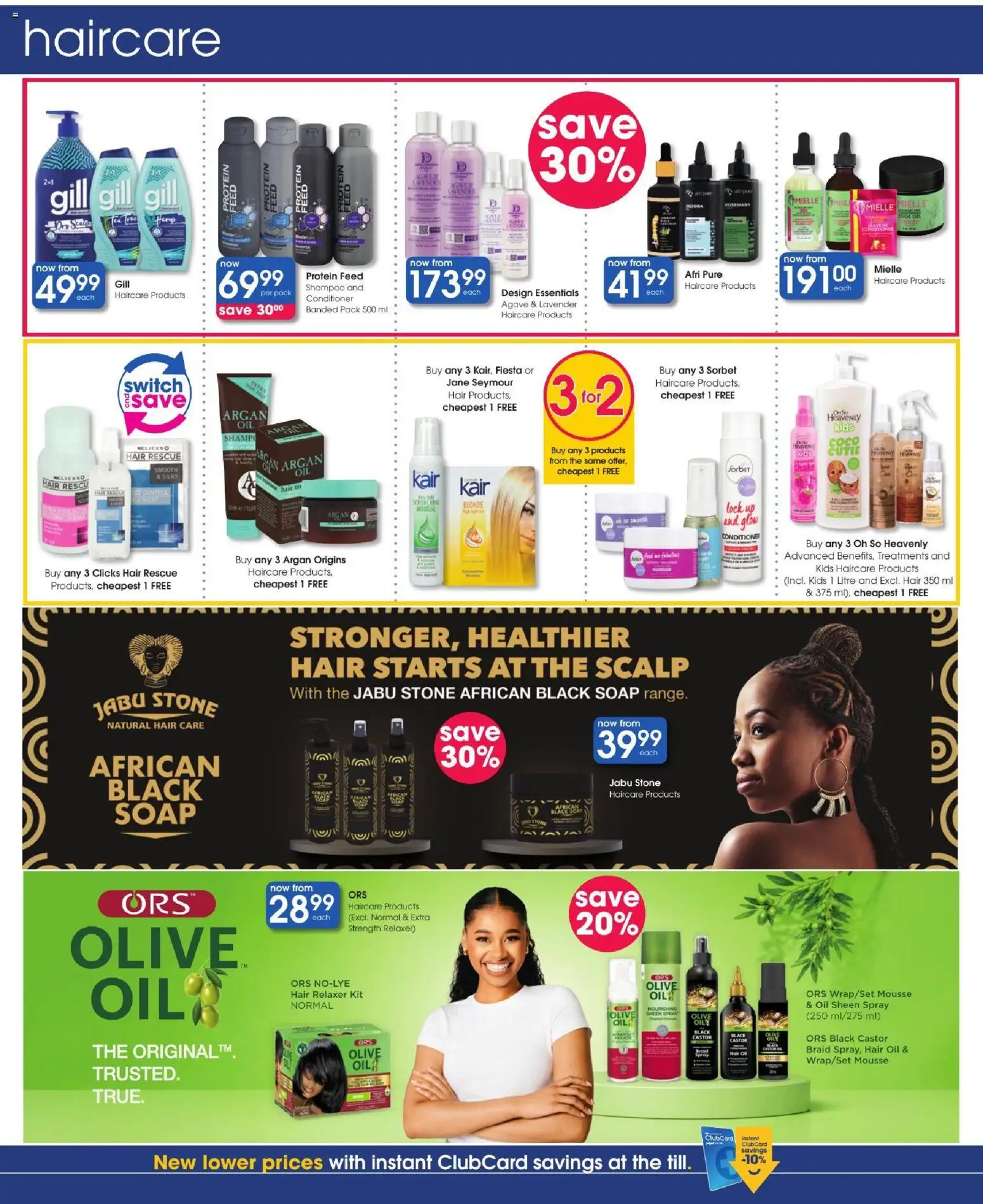 New Clicks catalogue – valid from 22/10/2026 | Page: 28 | Products: Lock, Oil, Switch, Shampoo