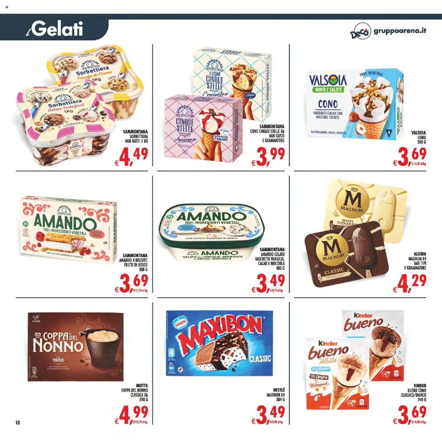 Volantino Decò del 01/09/2026 | Pagina: 18 | Prodotti: Biscotti, Latte, Mandorle, Ingredienti