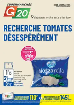 G20 Supermarchés - Prévisualisation de G20 Supermarchés catalogue valide à partir de 20.05.2026