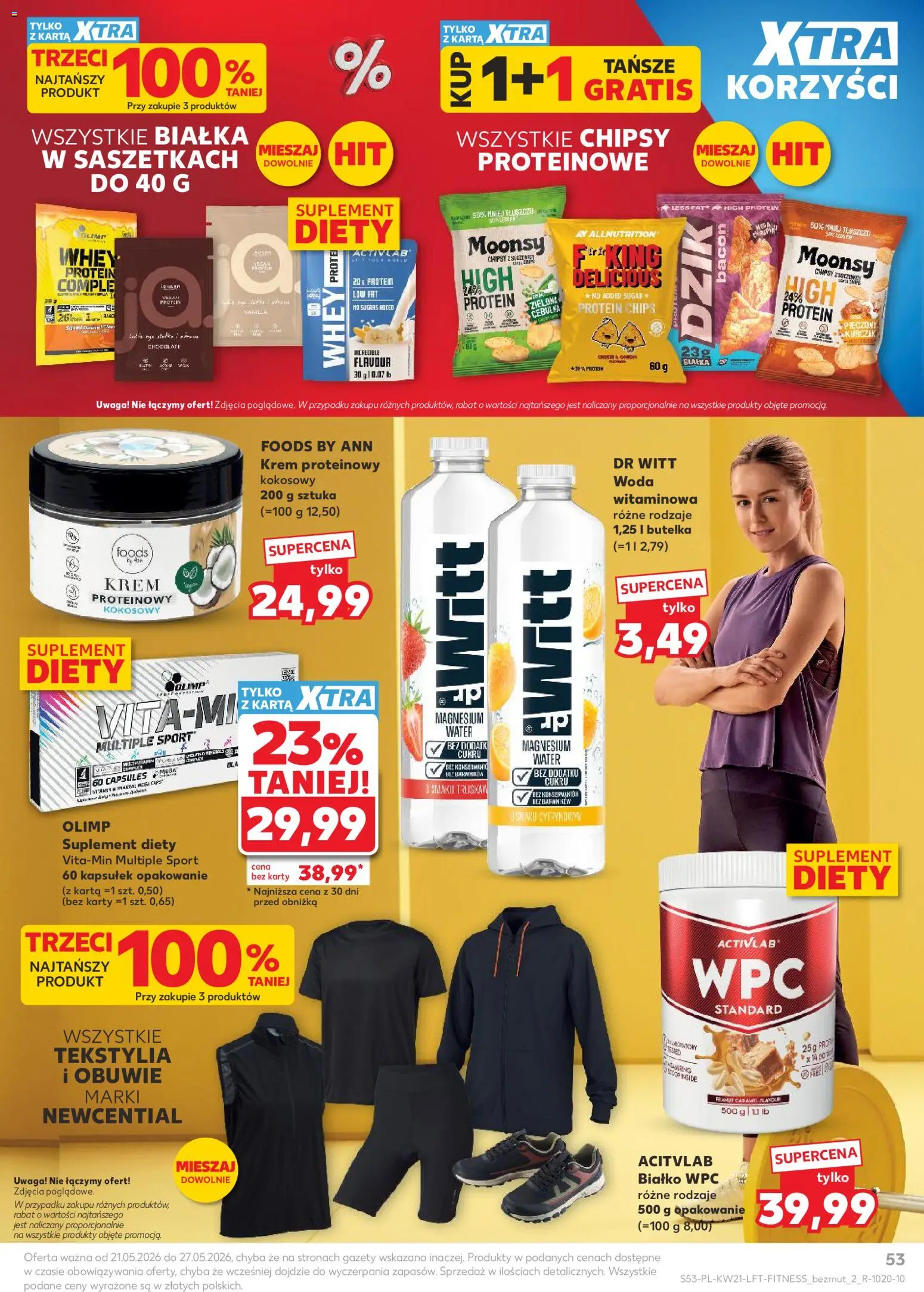 Kaufland gazetka od 21.05.2026 | Strona: 53 | Produkty: Karta, Chipsy, Tekstylia, Woda