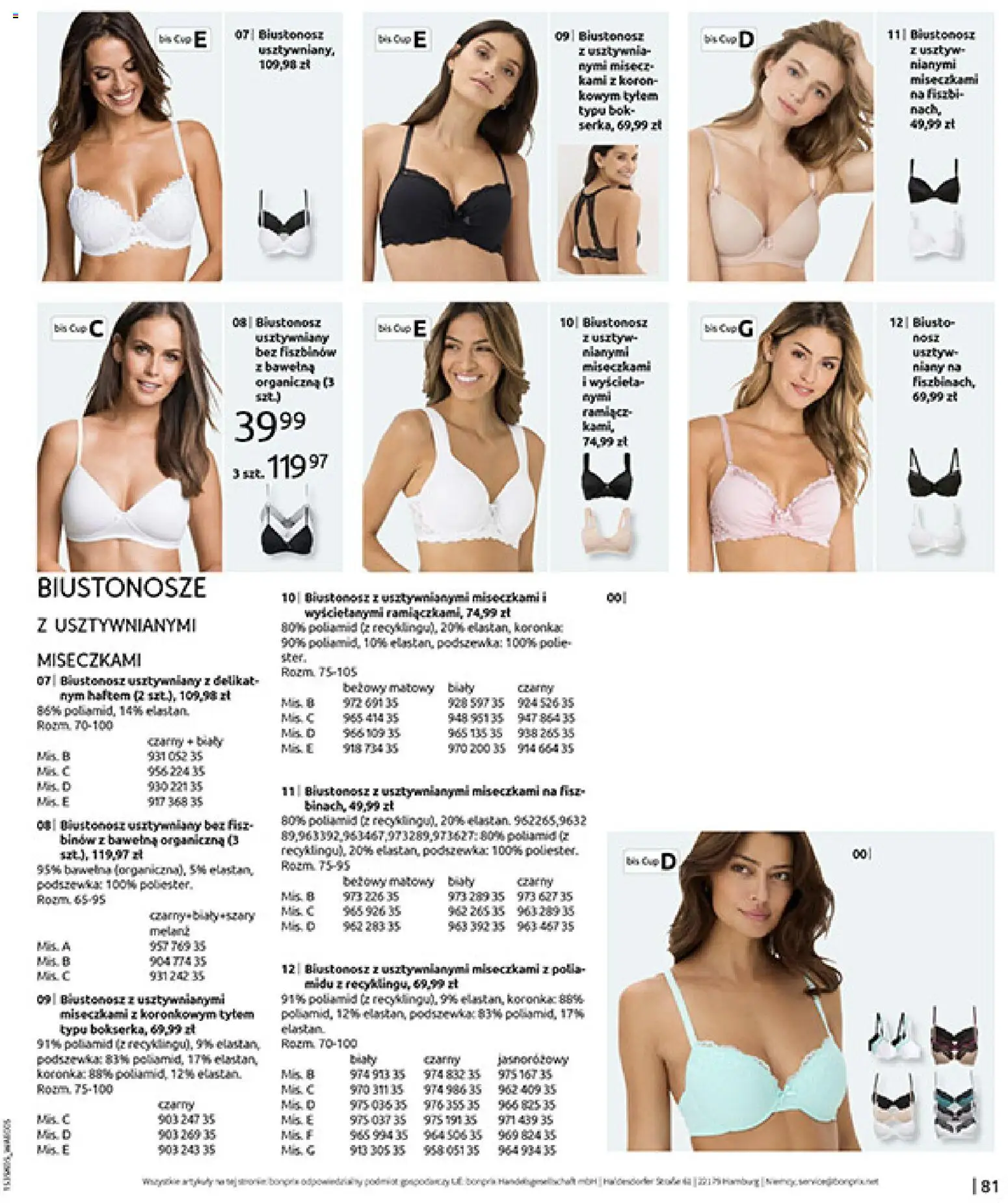 BonPrix Katalog od 18.05.2026 | Strona: 83 | Produkty: Biustonosz
