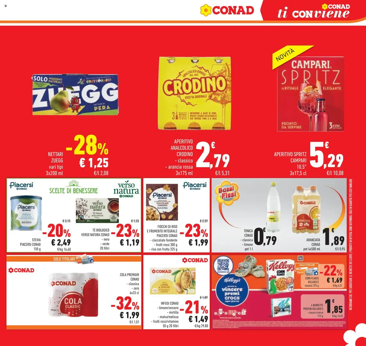 Volantino Conad del 01/07/2026 | Pagina: 33 | Prodotti: Cioccolato, Tè, Pera, Arancia