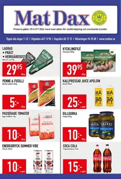 Matdax erbjudanden - Förhandsvisning av reklamblad från butik Matdax aktuell från 29/06/2026