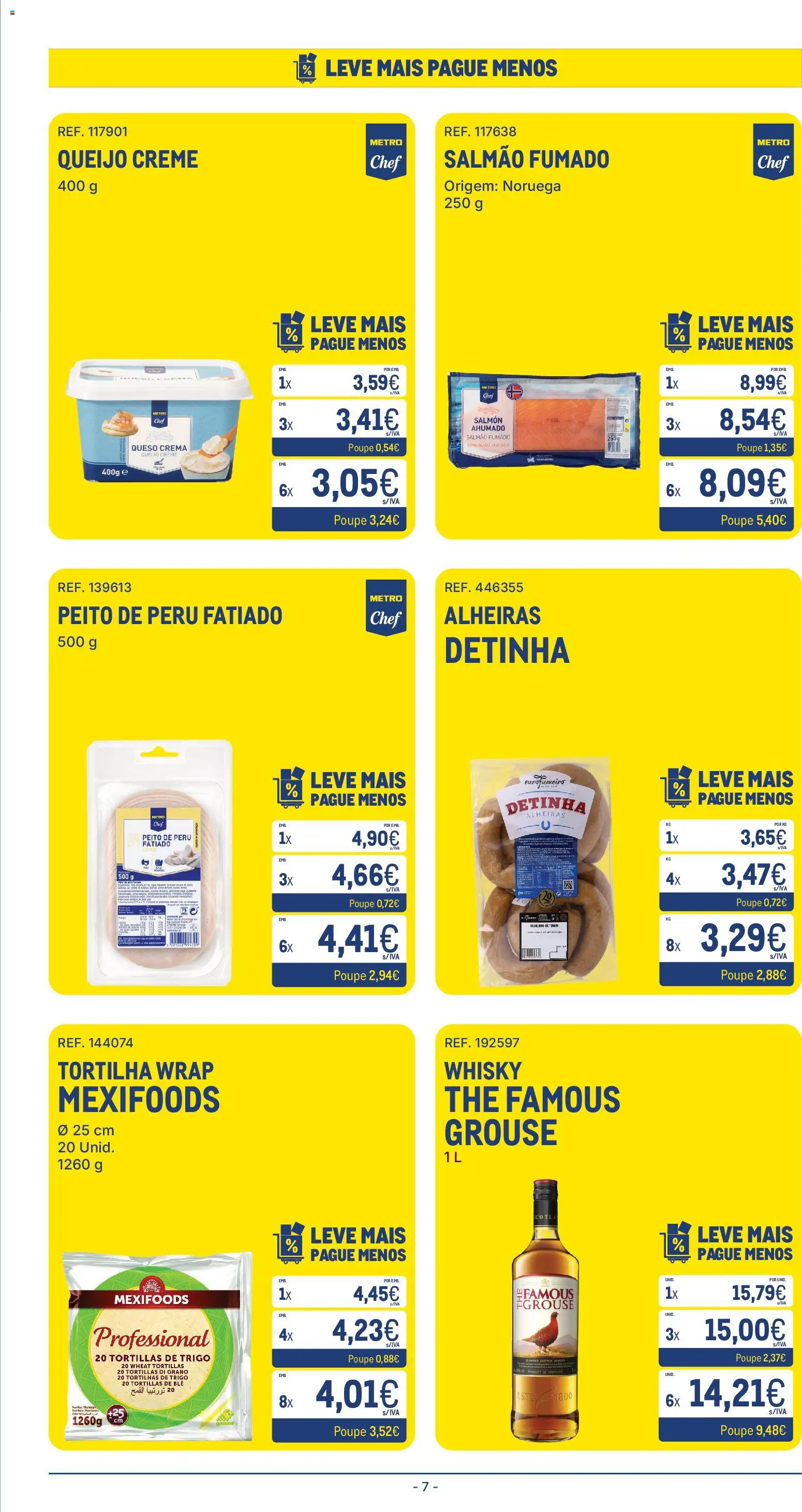 Makro folheto │ válido de 09.06.2026 | Página: 7 | Produtos: Whisky, Queijo creme, Salmão, Creme