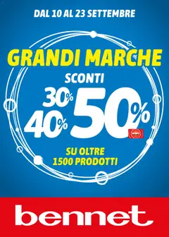 Anteprima del volantino bennet volantino valido a partire dal 10/09/2026