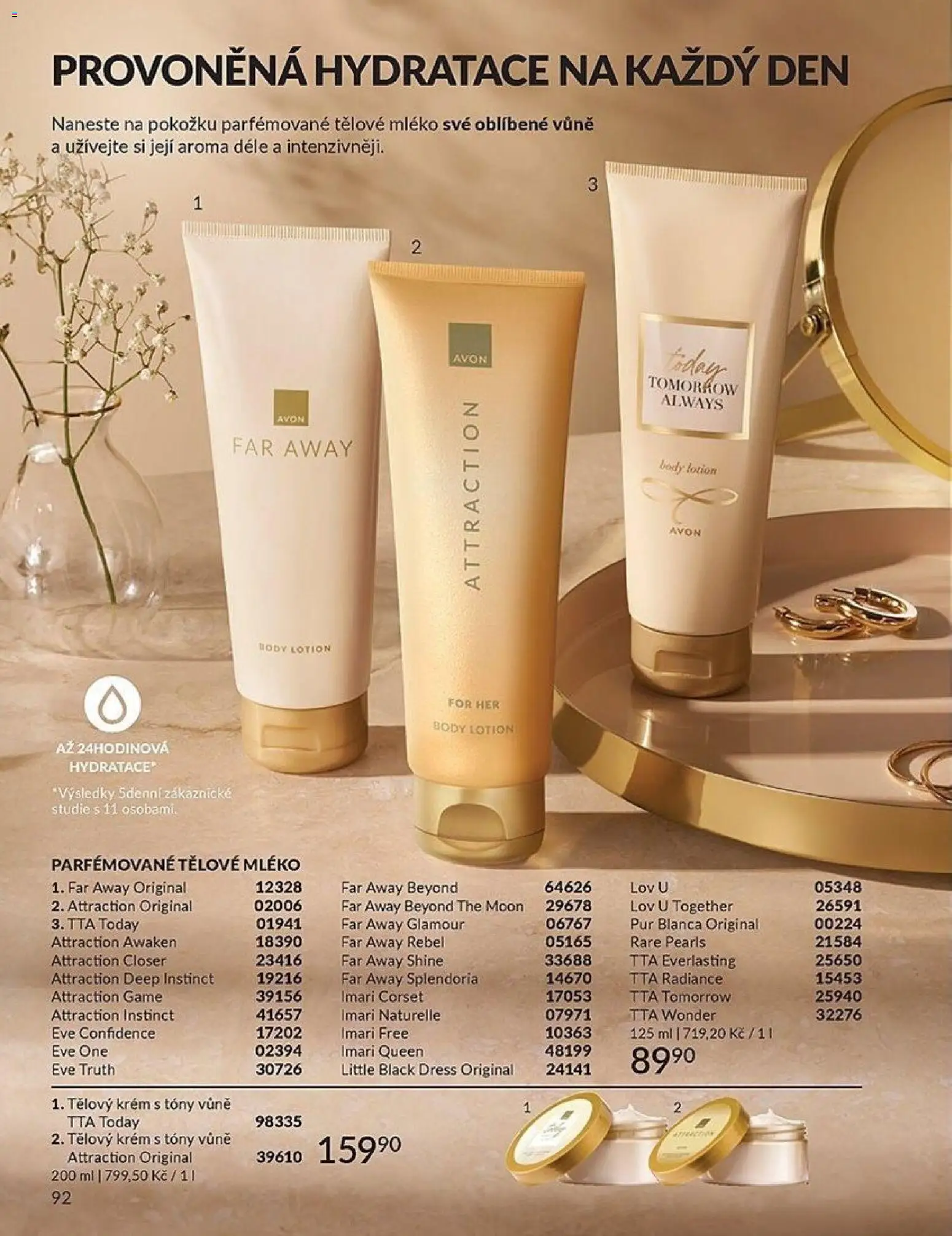 Avon Katalog 04/2026 od 01.04.2026 | Strana: 92 | Produkty: Tělové mléko, Tělový krém, Mléko, Body