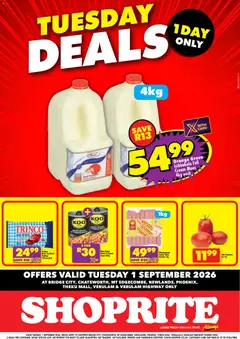 Shoprite specials catalogue – valid from 01/09/2026