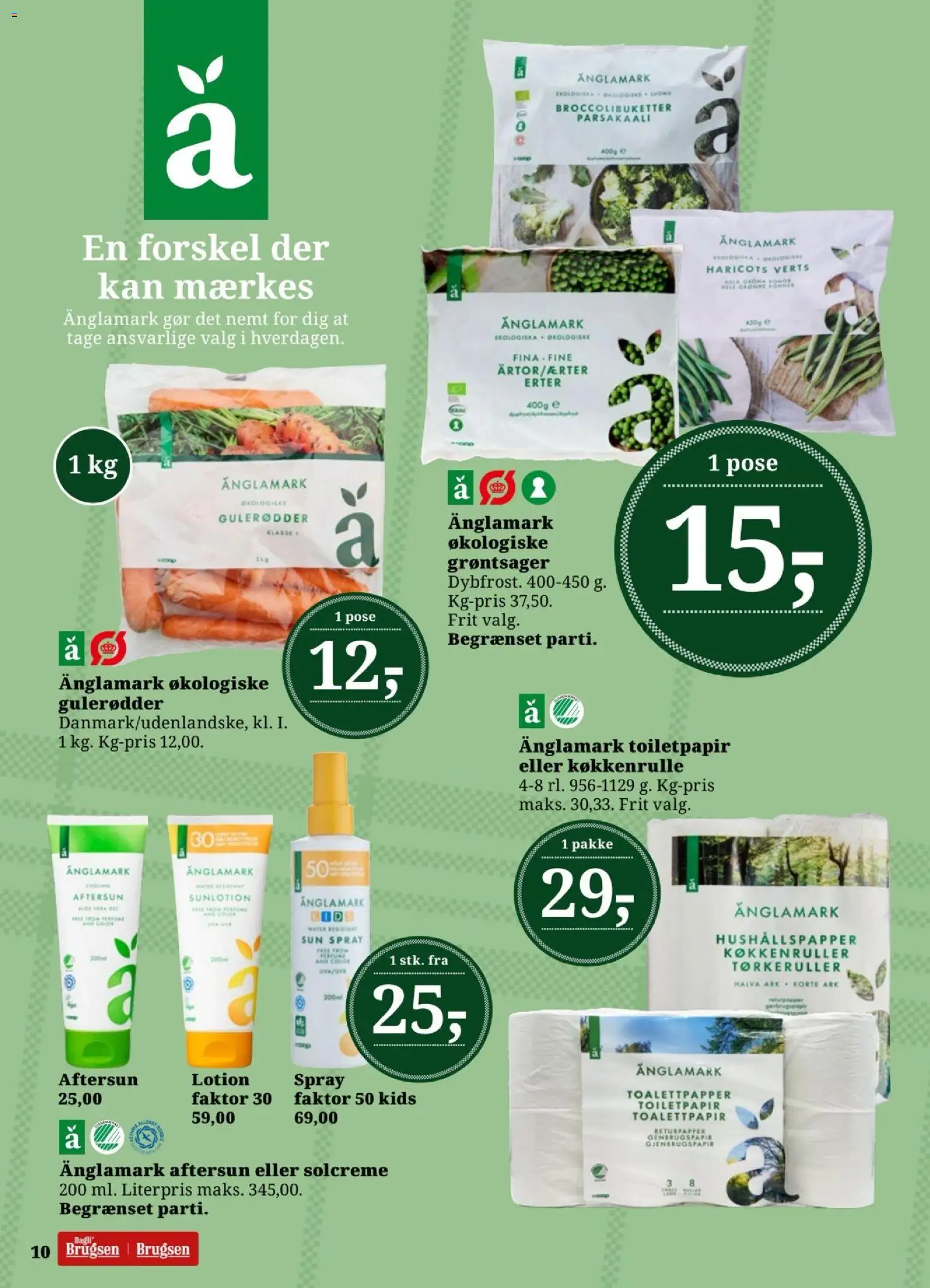 Dagli'Brugsen tilbudsavis – gyldig fra 03/07/2026 | Side: 10 | Produkter: Solcreme, Gulerødder