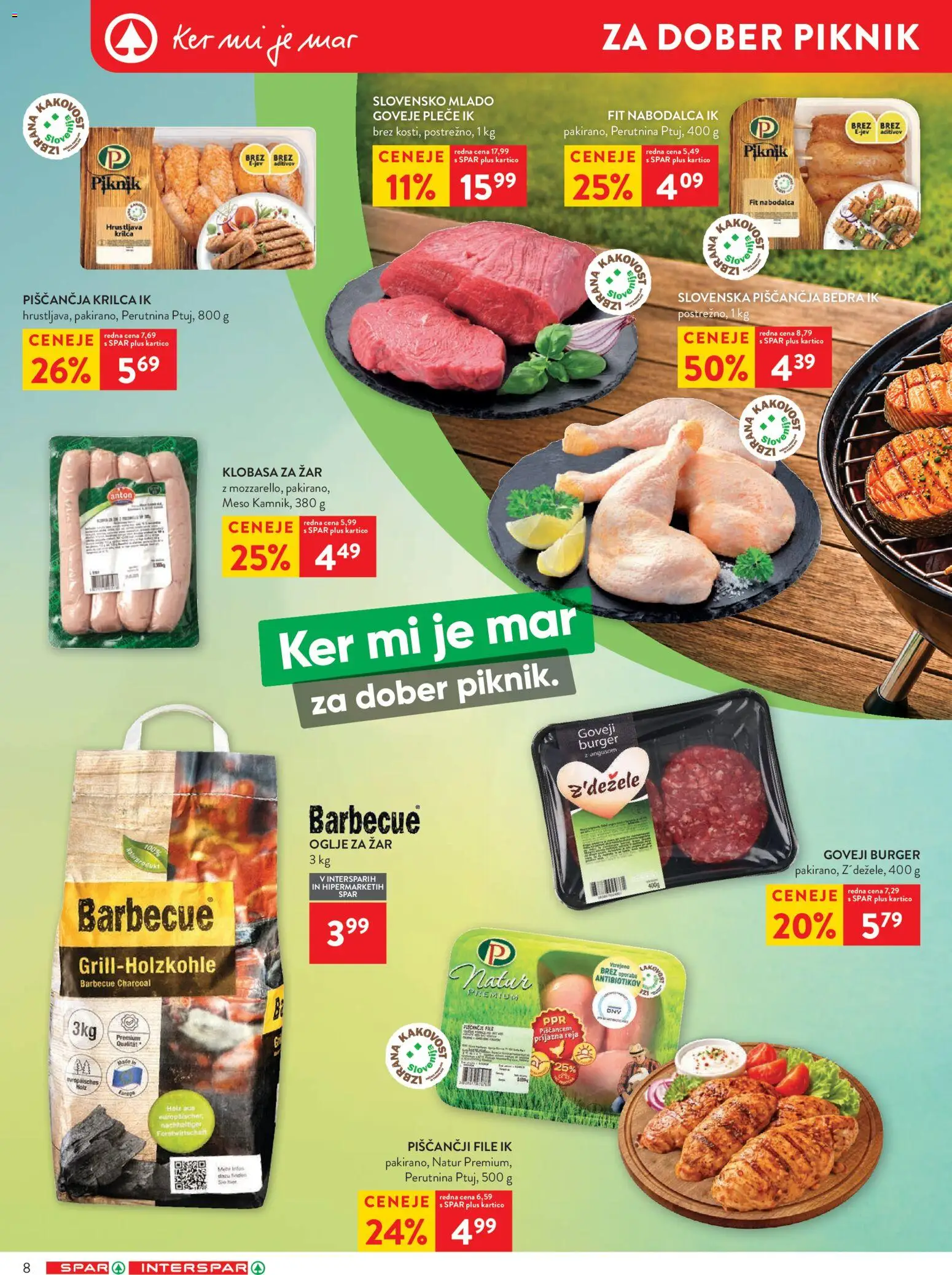 Novi Spar katalog ponudbe – veljaven od 20.05.2026 | Stran: 8 | Izdelki: Zar, Piščančja bedra