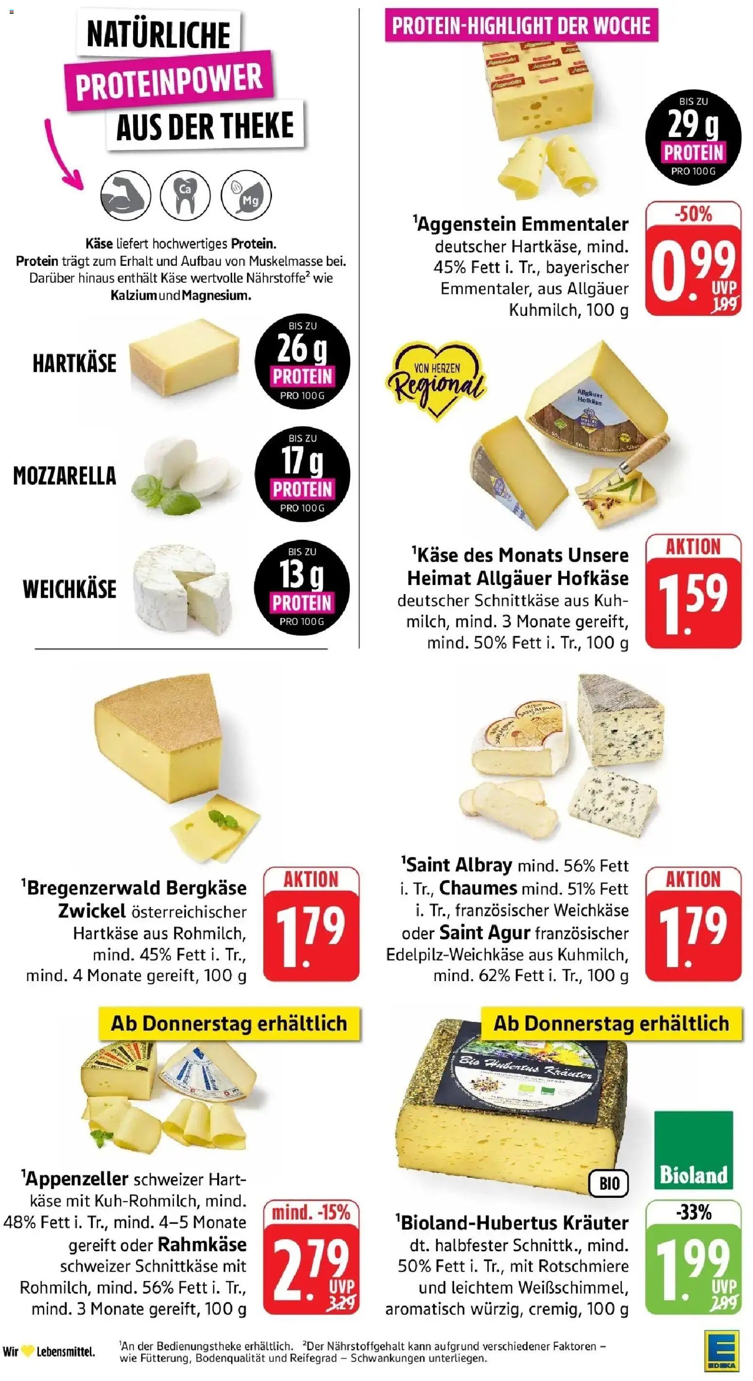 Edeka Prospekt Calw (ab 03.08.2026) » Angebote Online | Seite: 6 | Produkte: Käse, Theke, Mozzarella