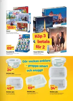 City Gross erbjudanden - Förhandsvisning av reklamblad från butik City Gross aktuell från 19/09/2026 | Sida: 11 | Produkter: Pussel, Smör, Glas, Matlåda