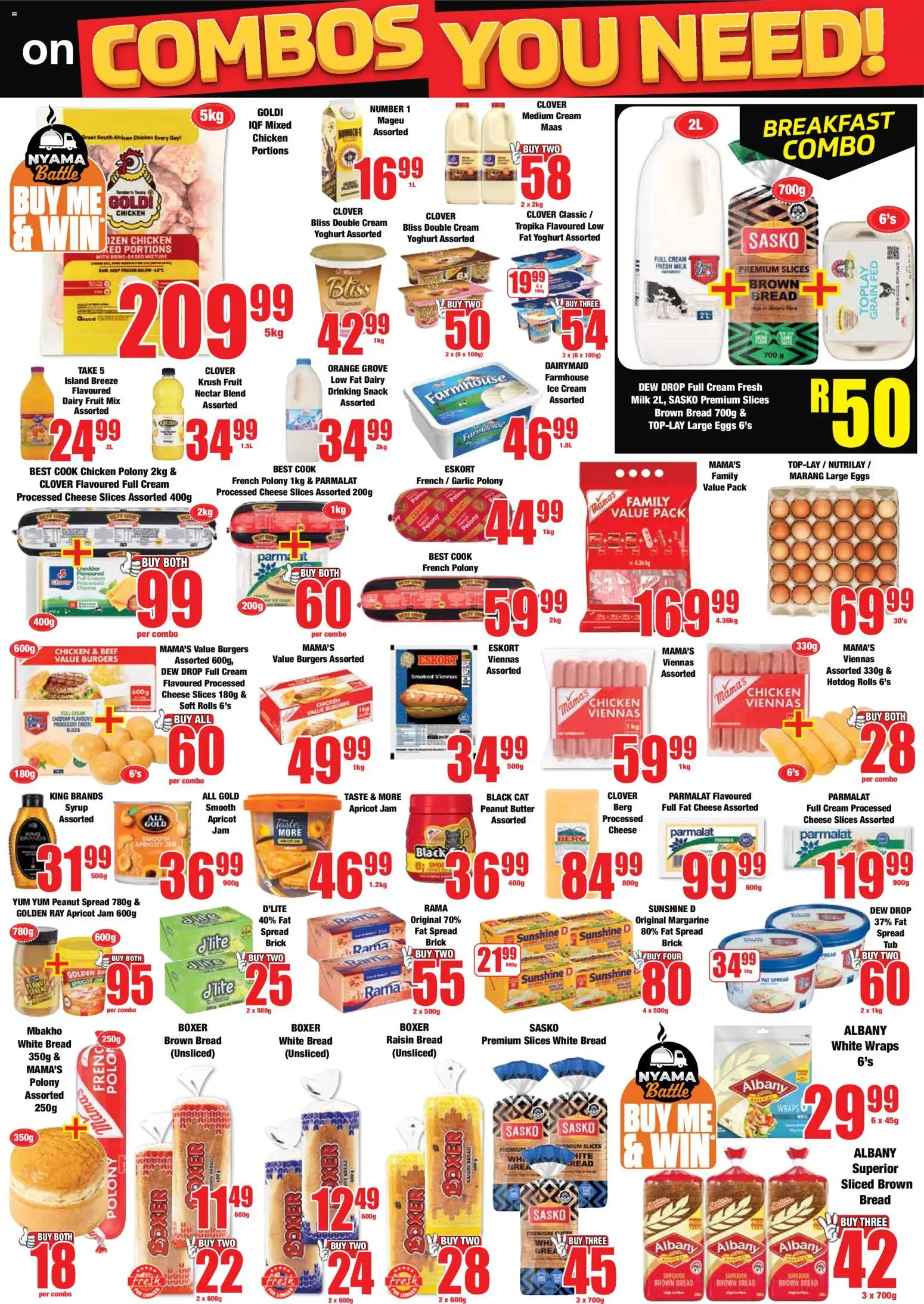 New Boxer catalogue – valid from 11.05.2026 | Page: 3 | Products: Milk, Bread, Margarine, Fruit