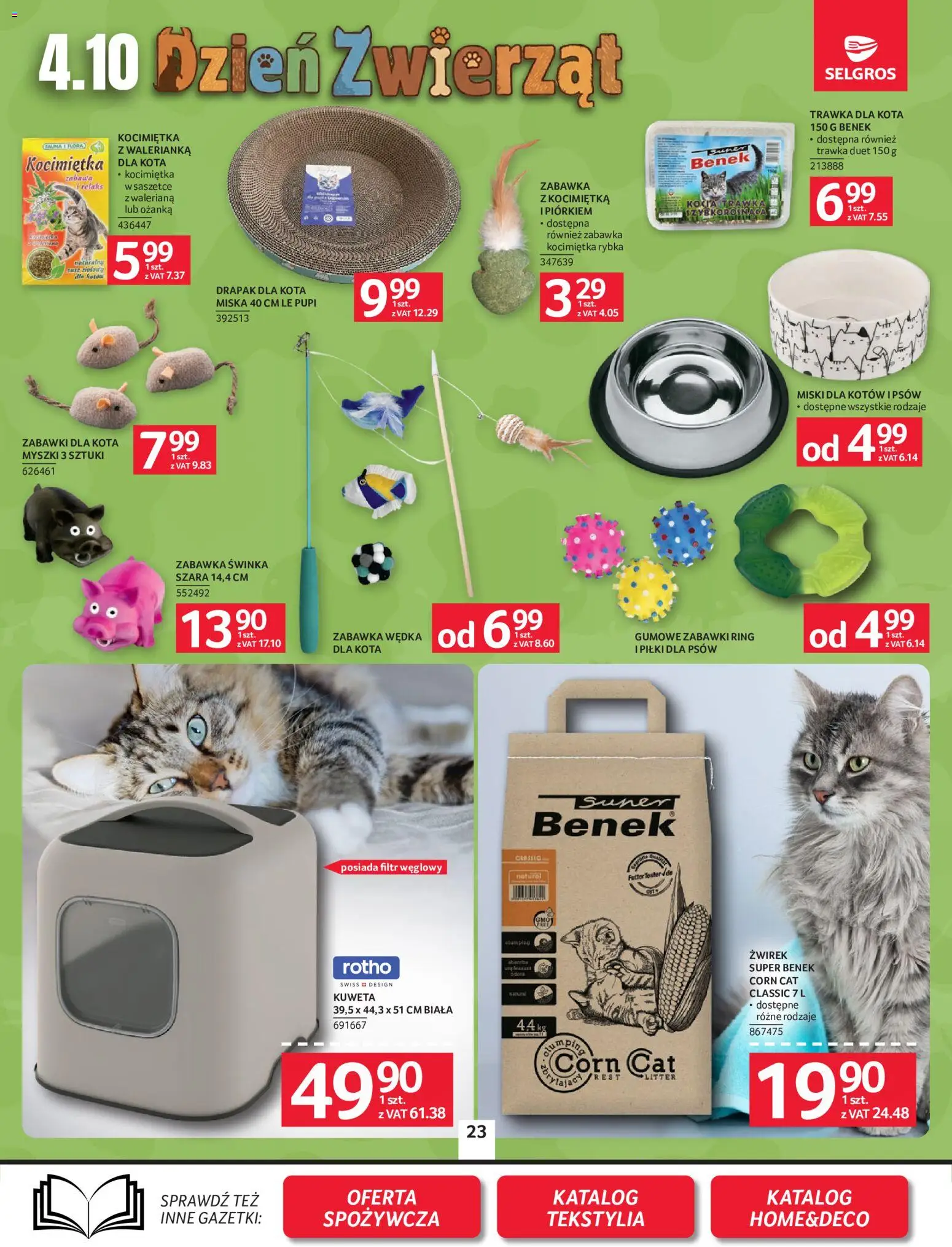 Selgros cash&carry gazetka - Oferta przemysłowa od 24.09.2026 | Strona: 25 | Produkty: Zabawki, Drapak, Drapak dla kota, Tekstylia