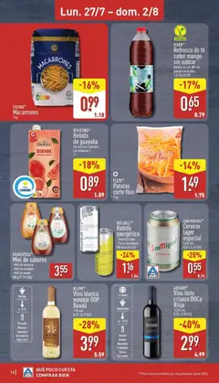 Vista previa RIVER® Refresco de té sabor mango sin azúcar, Botella con un 30% de plástico reciclado. 1,5 l (0,43 €/l) válido desde el 27/07/2026 | Página: 12