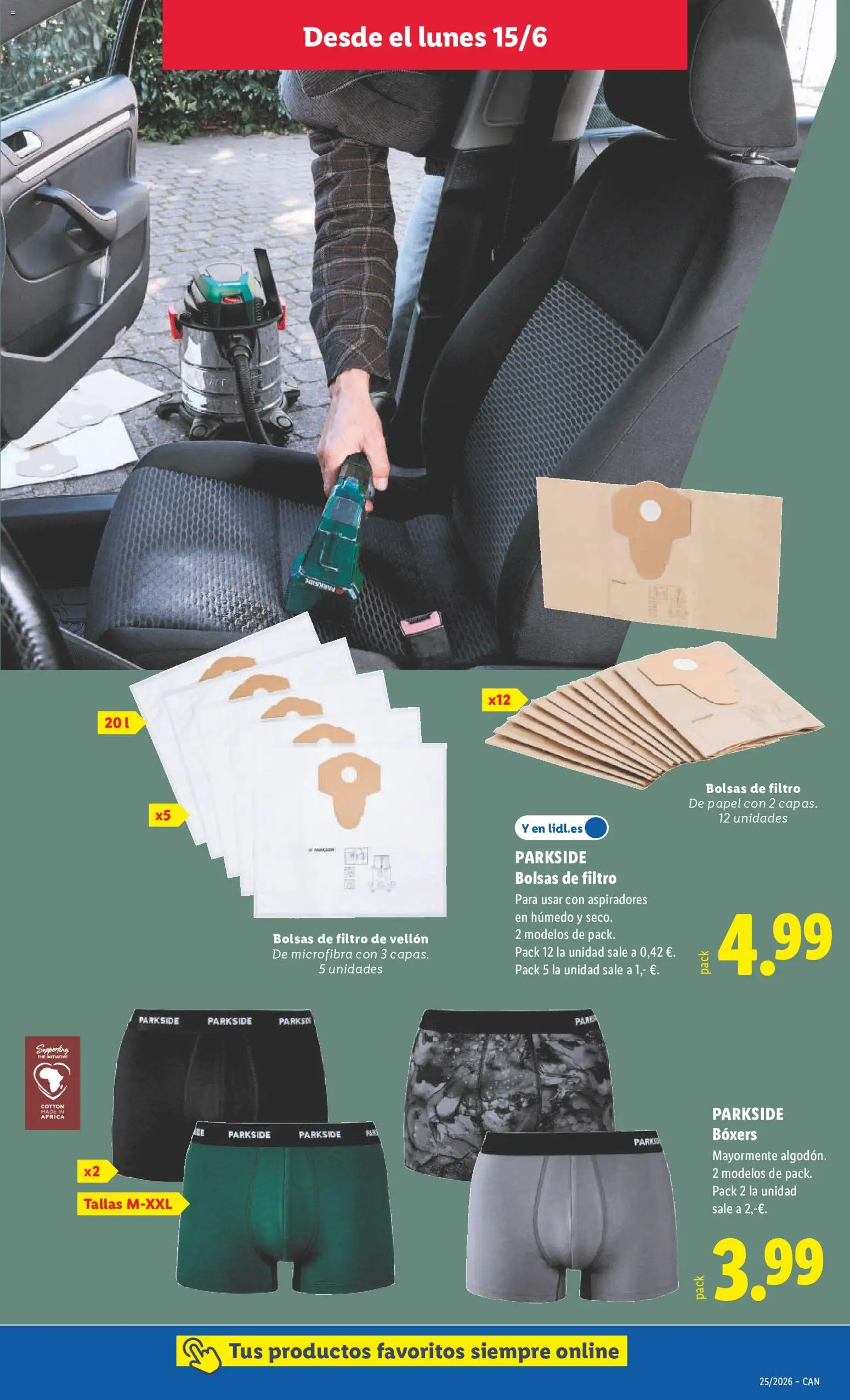 Lidl folleto de bazar Canarias │ válido desde el 15.06.2026 | Página: 13 | Productos: Boxers