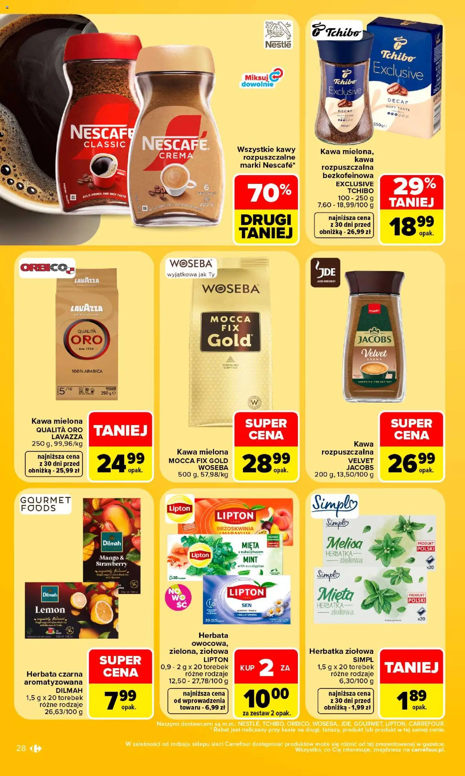 Carrefour gazetka od 24.08.2026 | Strona: 30 | Produkty: Mango, Brzoskwinia, Tchibo exclusive, Kawa