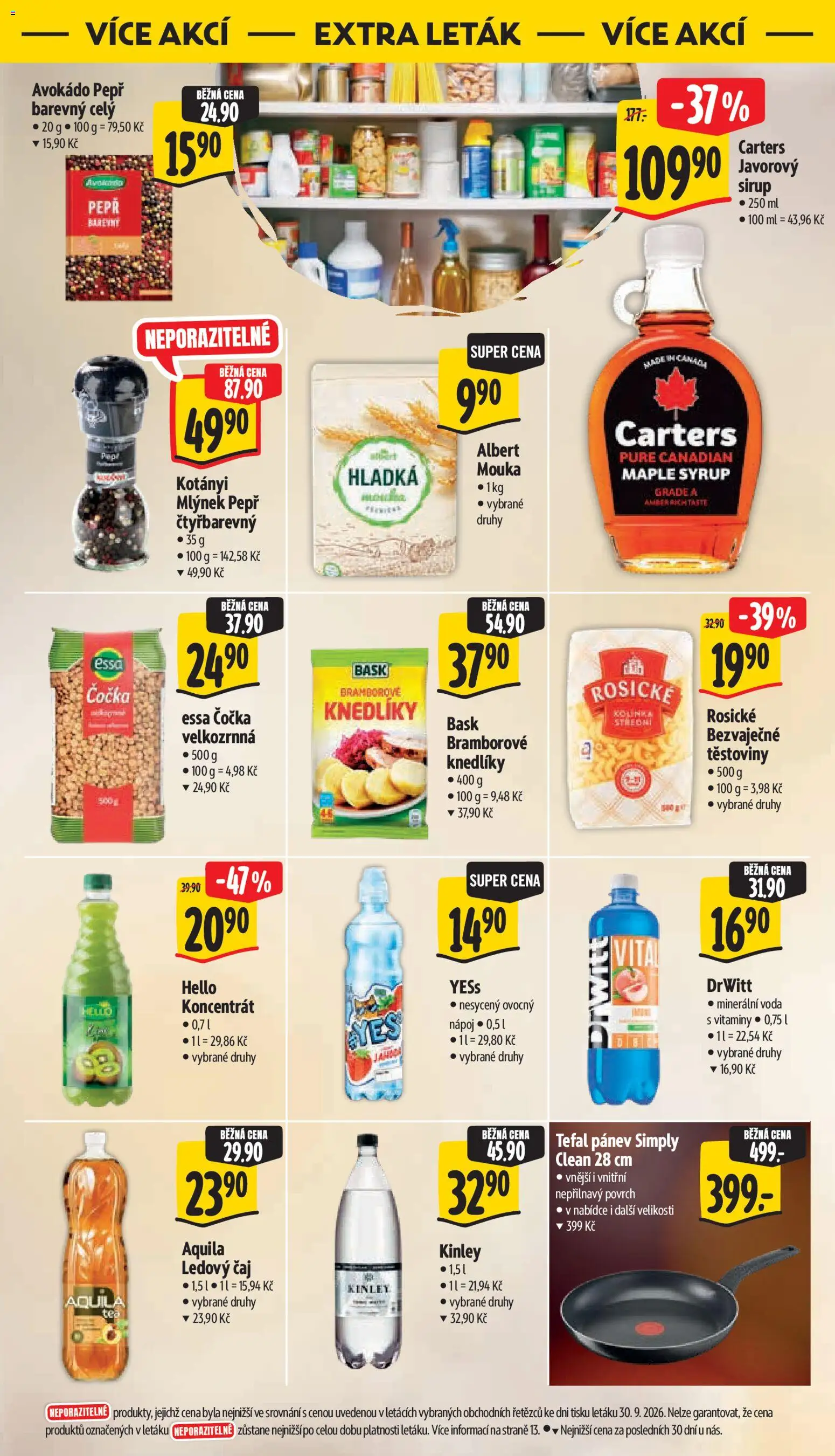 Albert leták - Hypermarket - Znojmo od 07.10.2026 | Strana: 65 | Produkty: Pánev, Vitamíny, Mouka, Aquila