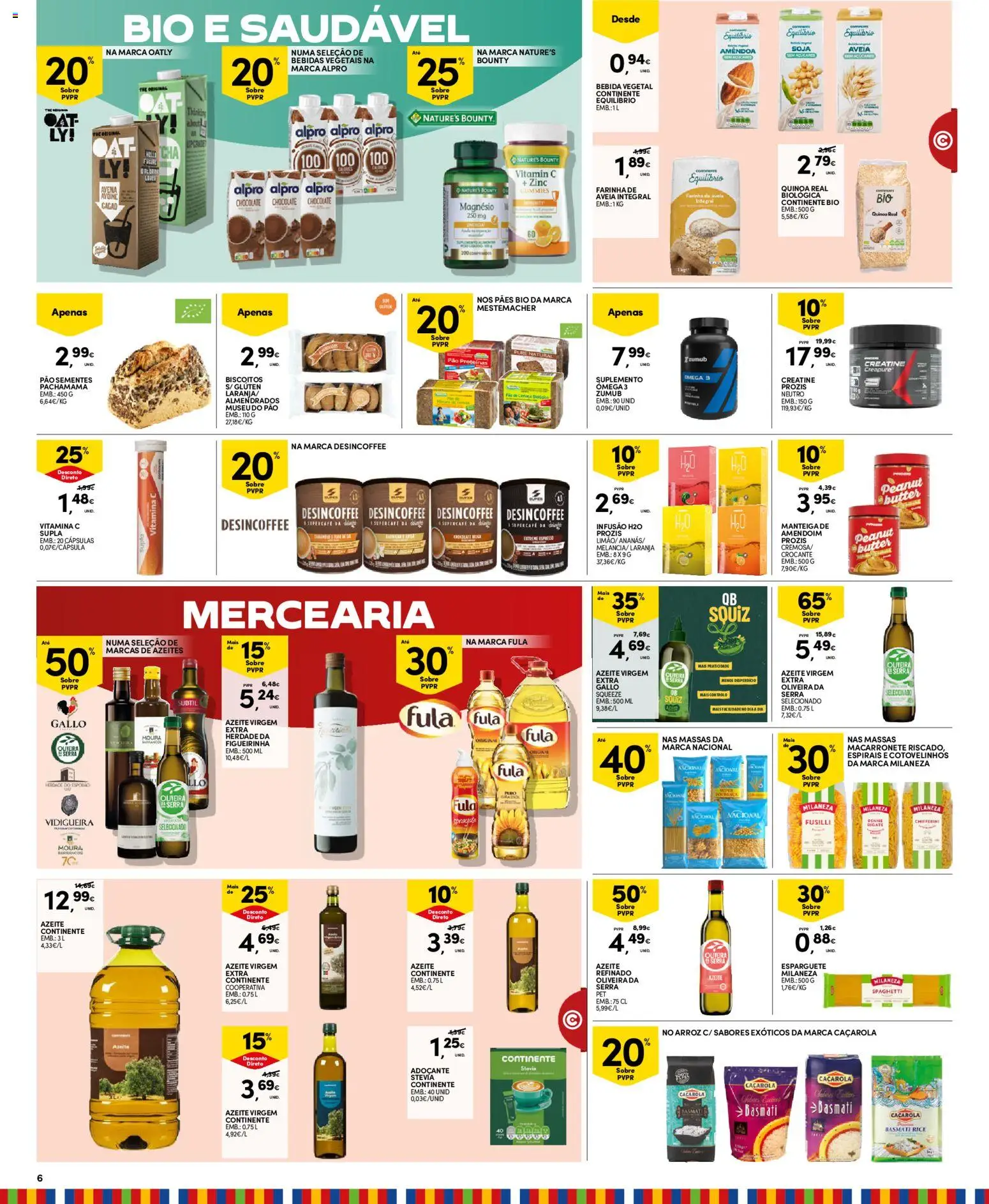 Continente Madeira │ válido de 30/06/2026 | Página: 6 | Produtos: Azeite, Ômega 3, Manteiga, Pão
