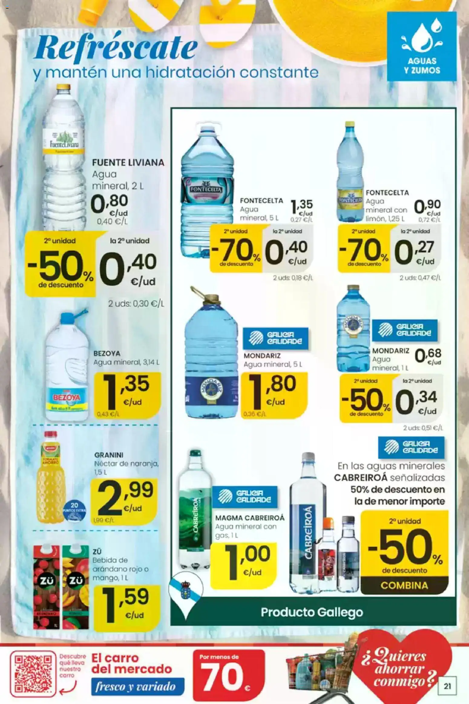 Eroski Ofertones de verano │ válido desde el 16/07/2026 | Página: 21 | Productos: Néctar, Agua mineral