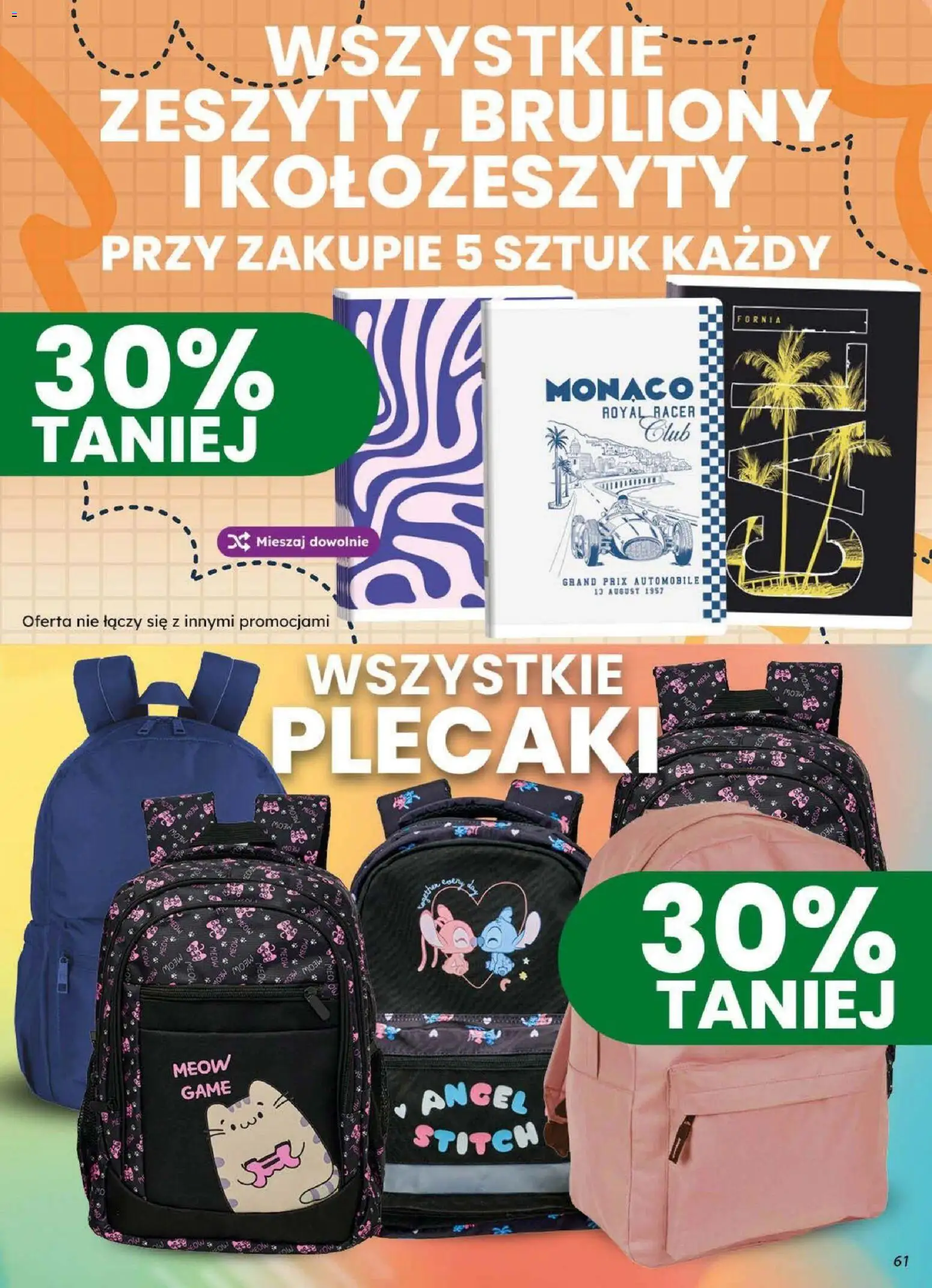 Dino gazetka od 19.08.2026 | Strona: 61 | Produkty: Plecaki