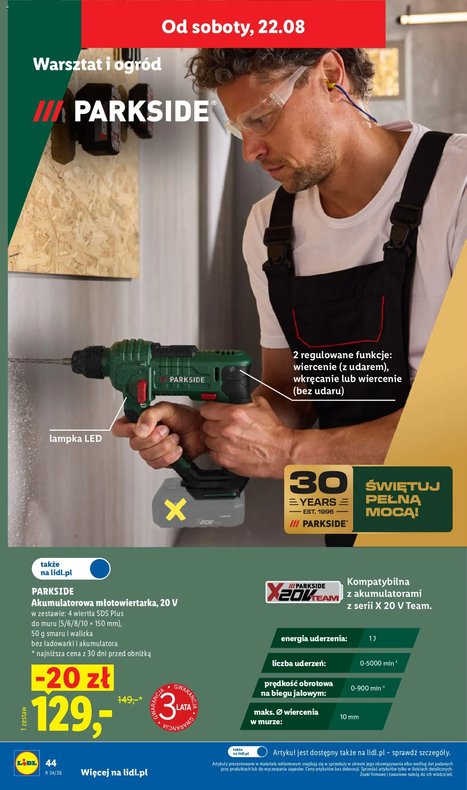 Lidl Polsko katalog od 17.08.2026 | Strana: 56 | Produkty: Parkside, LED