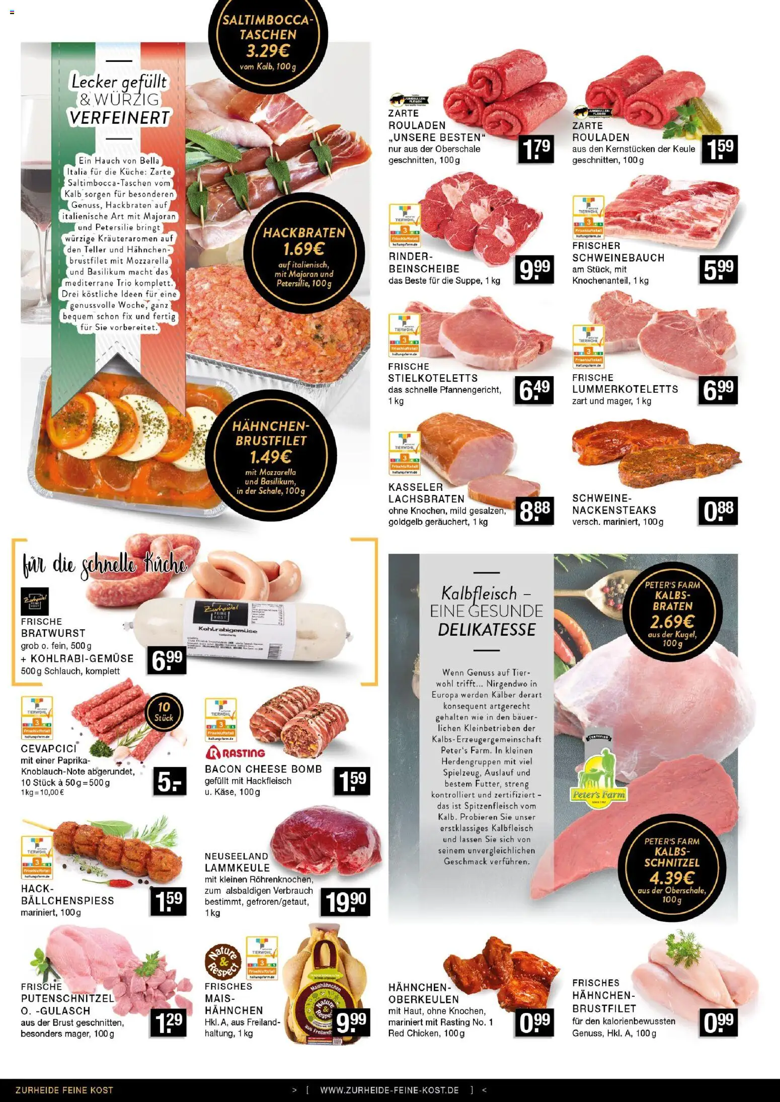Edeka Zurheide Prospekt – gültig ab 31.08.2026 | Seite: 2 | Produkte: Hahnchen, Cevapcici, Gulasch, Putenschnitzel