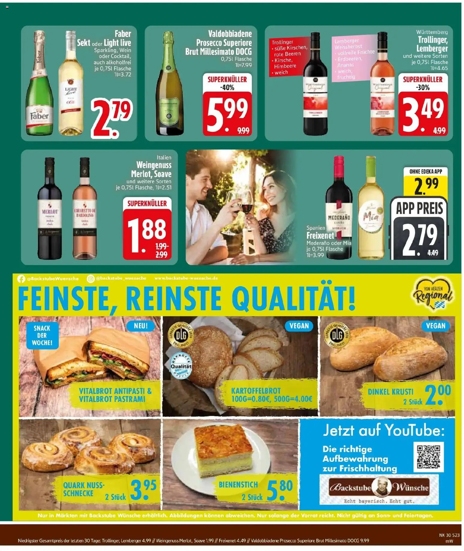 Edeka prospekt Altötting – gültig ab 20.07.2026 | Seite: 25 | Produkte: Quark, Sekt, Prosecco, Wein
