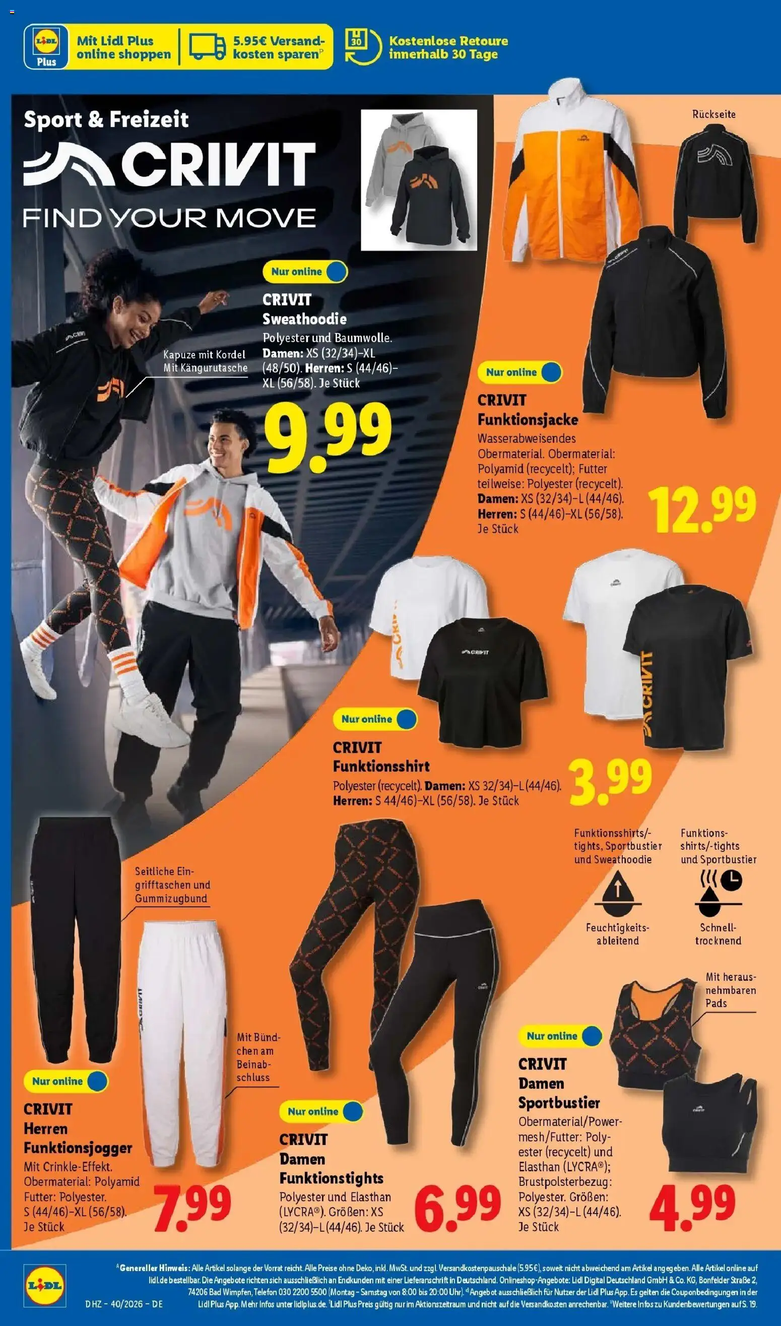 Lidl Prospekt Künzell (ab 28.09.2026) zum Blättern » Angebote | Seite: 6 | Produkte: T-Shirt, Hoodie, Leggings, Telefon