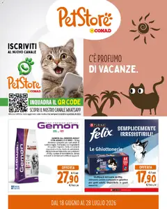 Anteprima del volantino Conad volantino PetStore Lazio, Sicilia valido a partire dal 18/06/2026