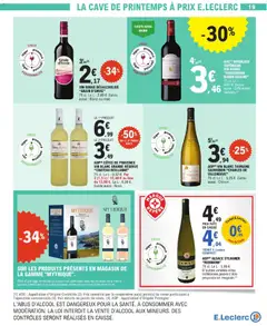 E.Leclerc - Prévisualisation de VIN ROUGE DÉSALCOOLISÉ "GRAIN D'ENVIE", 75 cl. Existe aussi: Blanc ou rosé. valide à partir de 12.05.2026 | Page: 19