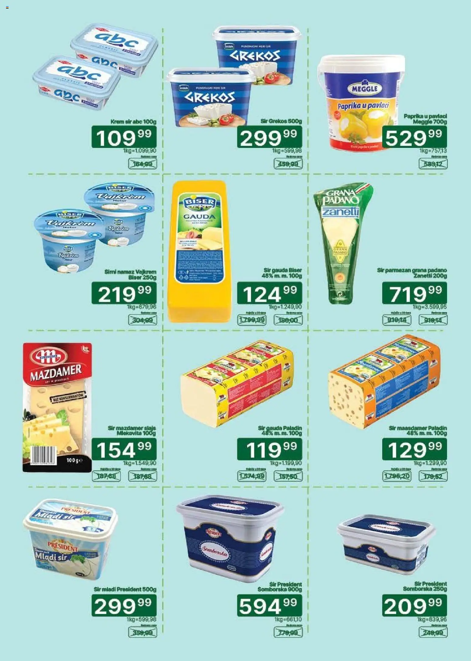 Univerexport katalog - važi od 16.09.2026 | Strana: 9 | Proizvode: Paprika, Namaz, Sir, Paprika u pavlaci