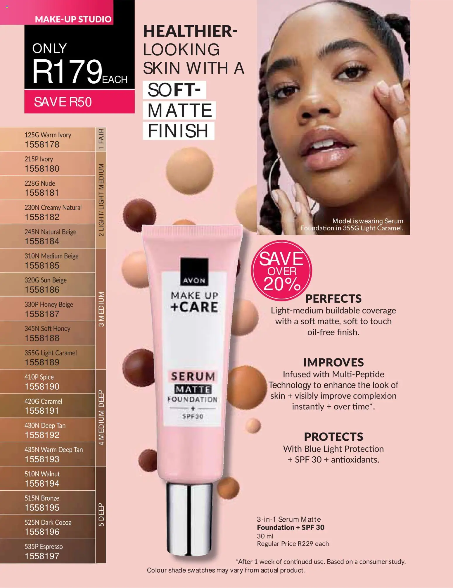 New Avon catalogue – valid from 01/10/2026 | Page: 40 | Products: Serum, Cocoa, Light, Caramel