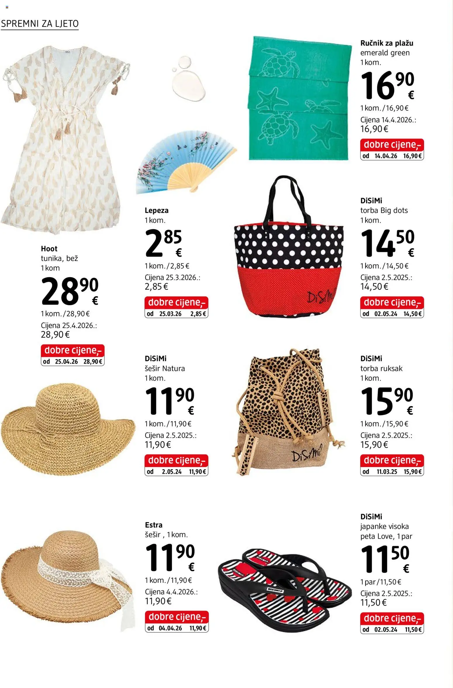 DM katalog | vrijedi od 01.08.2026 | Stranica: 10 | Proizvodi: Ručnik, Ruksak, Šešir, Torba
