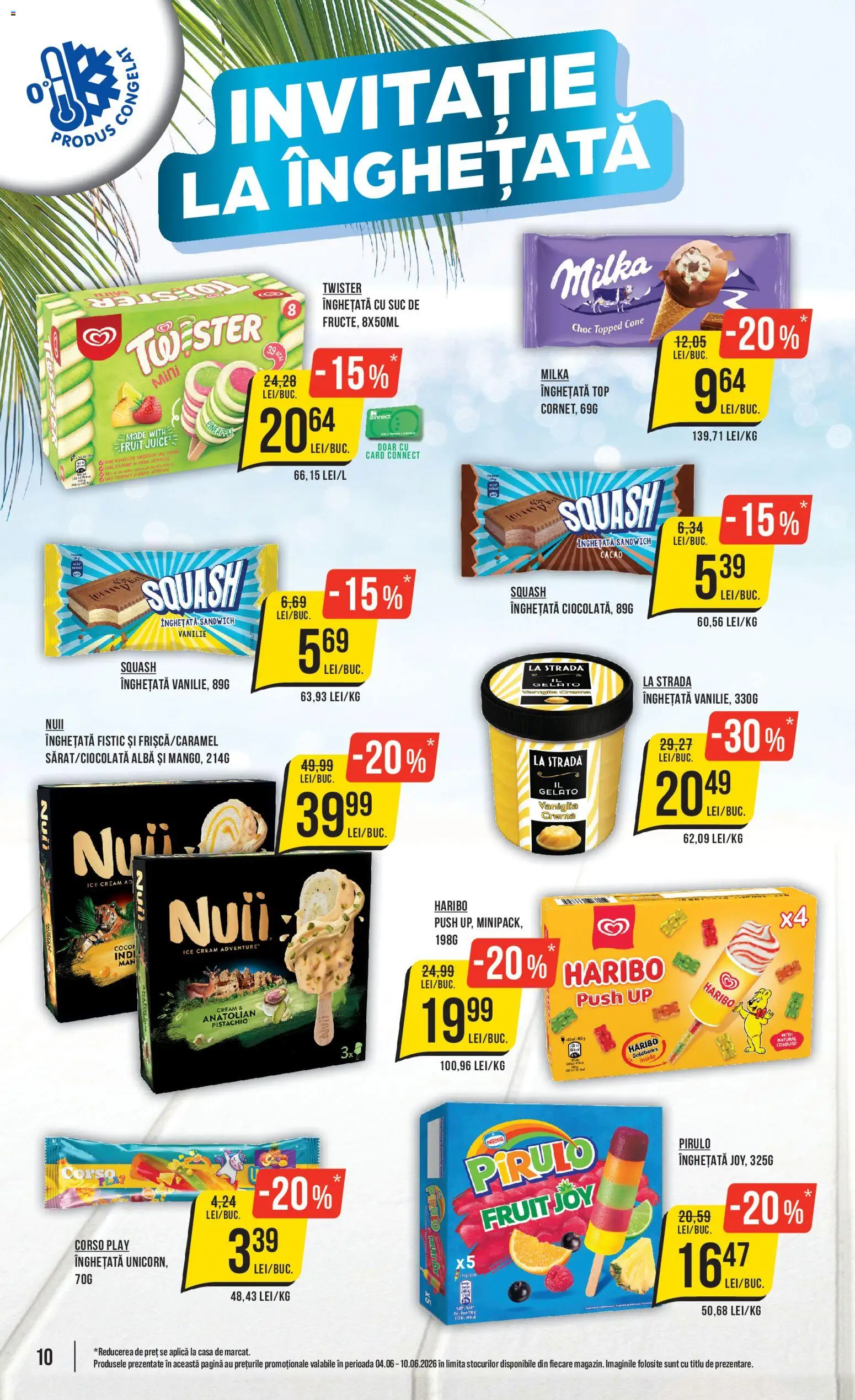 Noul catalog Mega Image – valabil de la 04.06.2026 | Pagină: 10 | Produse: Duș, Suc, Fistic, Cacao