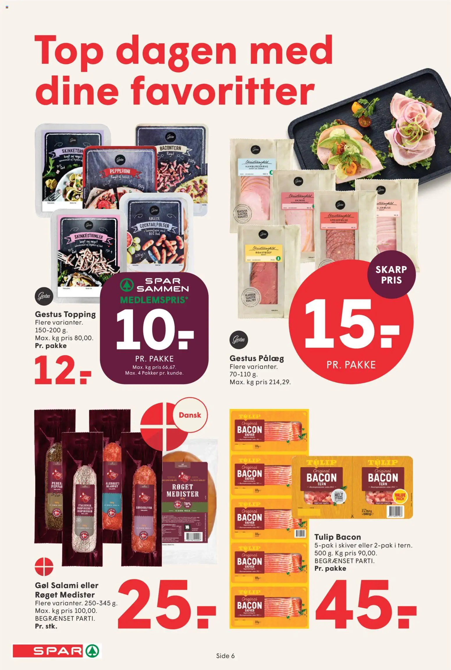 Spar tilbudsavis – gyldig fra 05.06.2026 | Side: 7 | Produkter: Skinke, Pålæg, Peber, Roastbeef