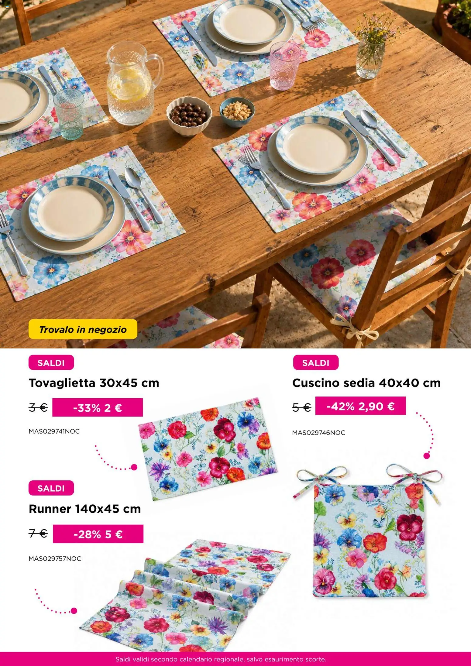 Volantino Kasanova del 11/07/2026 | Pagina: 13 | Prodotti: Cuscino, Sedia