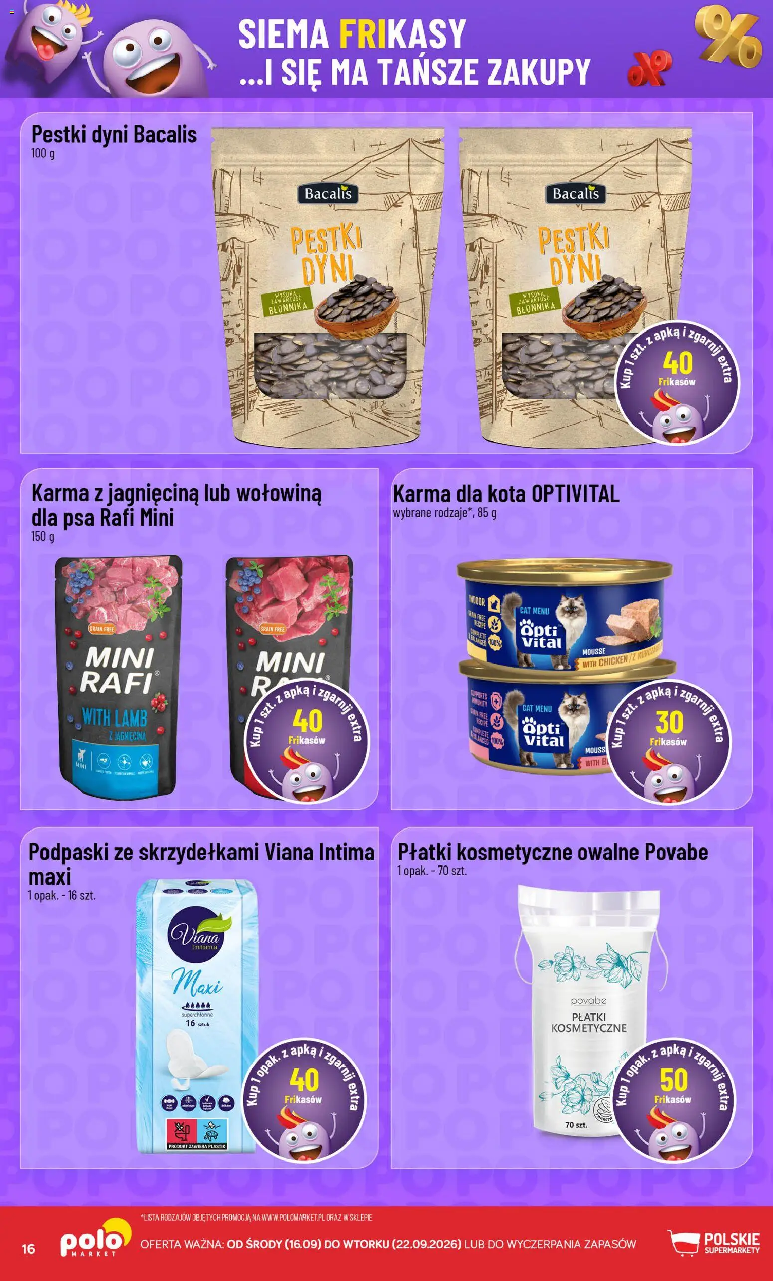 POLOmarket gazetka - Frikasowe Hity od 16.09.2026 | Strona: 16 | Produkty: Kurczak, Jagnięcina, Wołowina, Płatki